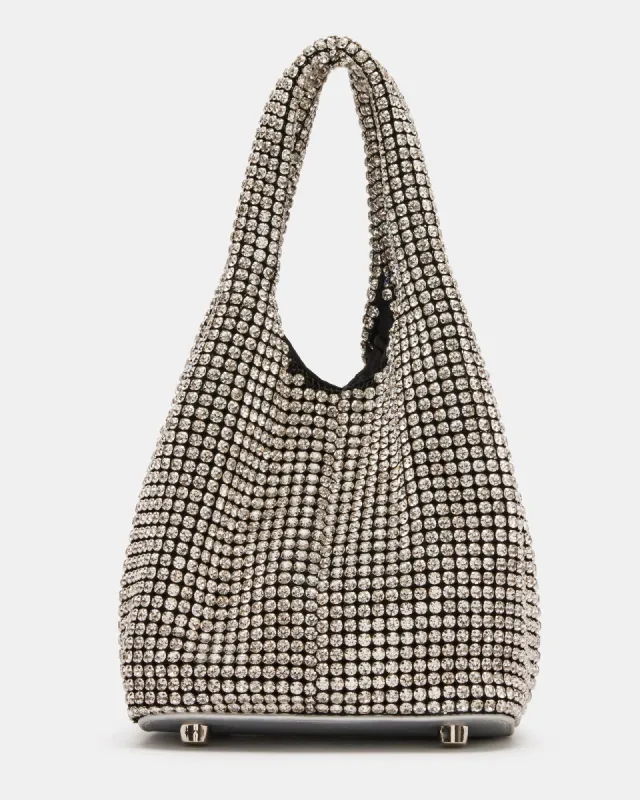 セール！【STEVE MADDEN】Kaya ホーボーバッグ ハンドバッグ Amazon.com: Steve Madden Kaya Rhinestone Hobo Bag, Black