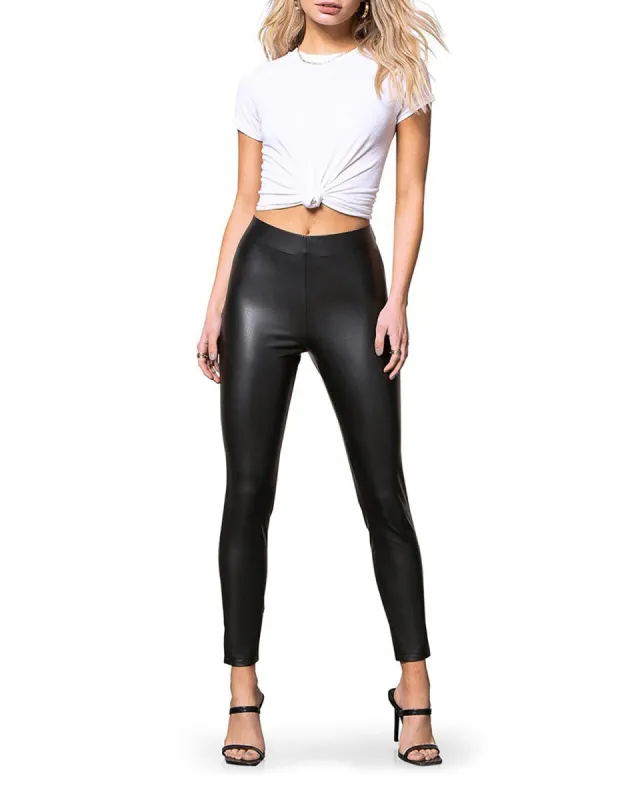 VEGAN LEATHER LEGGINGS BLACK sold by Steve Madden