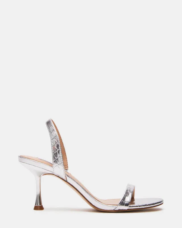 ELMA SILVER CROCO sold by Steve Madden