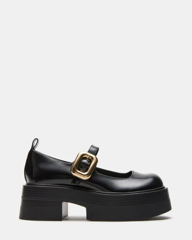 MARITZA BLACK LEATHER sold by Steve Madden