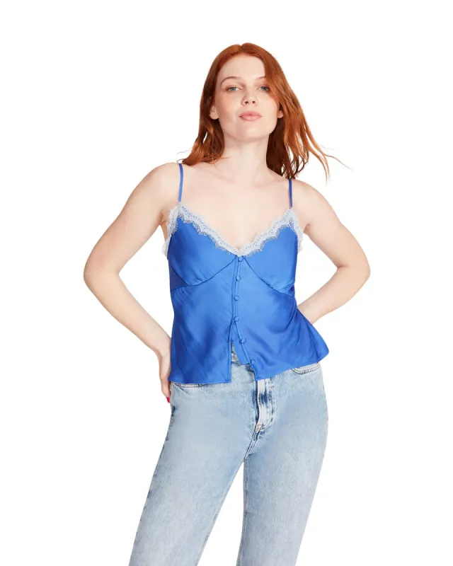 ASHER TOP BLUE sold by Steve Madden
