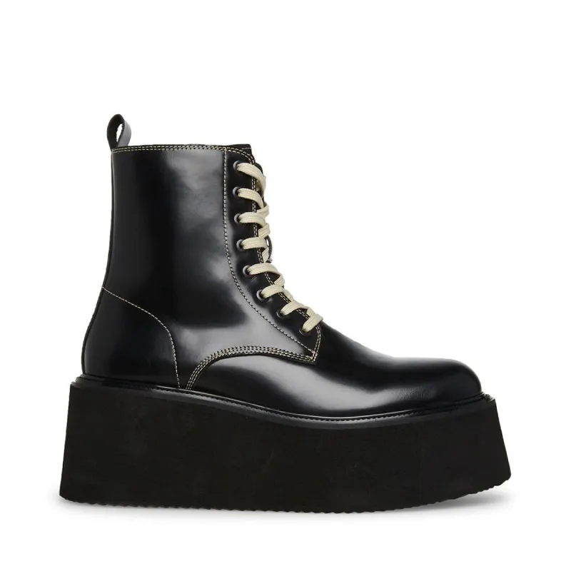 LAZER BLACK/WHITE LEATHER sold by Steve Madden
