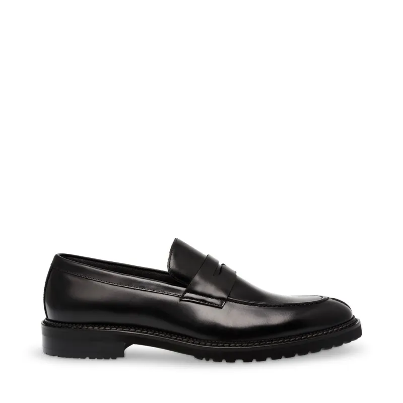 SABAN BLACK LEATHER sold by Steve Madden