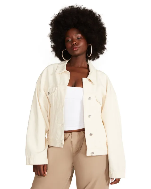 SIENNA DENIM JACKET CREAM sold by Steve Madden