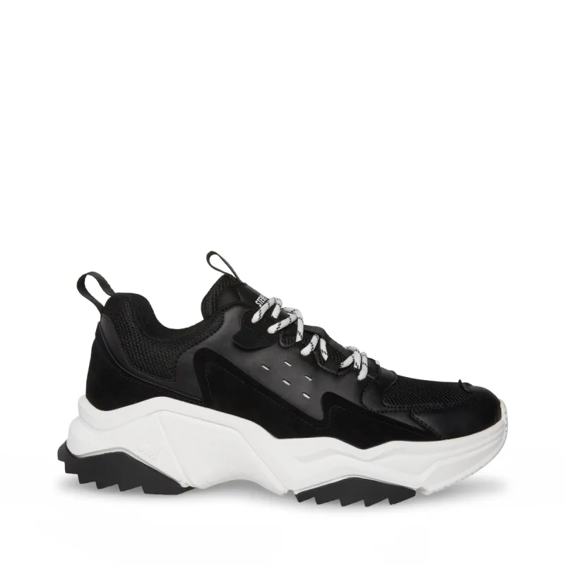 WANDO BLACK/WHITE SUEDE sold by Steve Madden