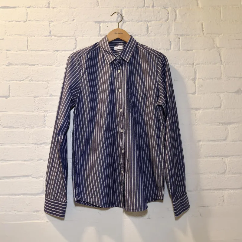 Women's Reverse Seam, Deep Blue Stripe sold by Steven Alan