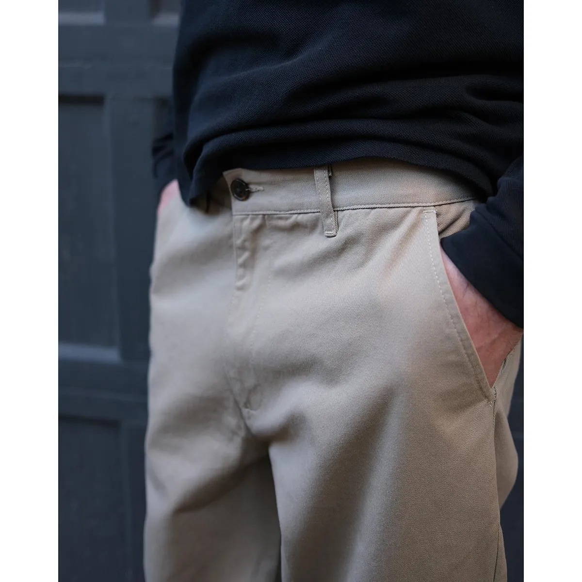 The Danver Pant , Khaki | LONG sold by Steven Alan product image thumbnail 3