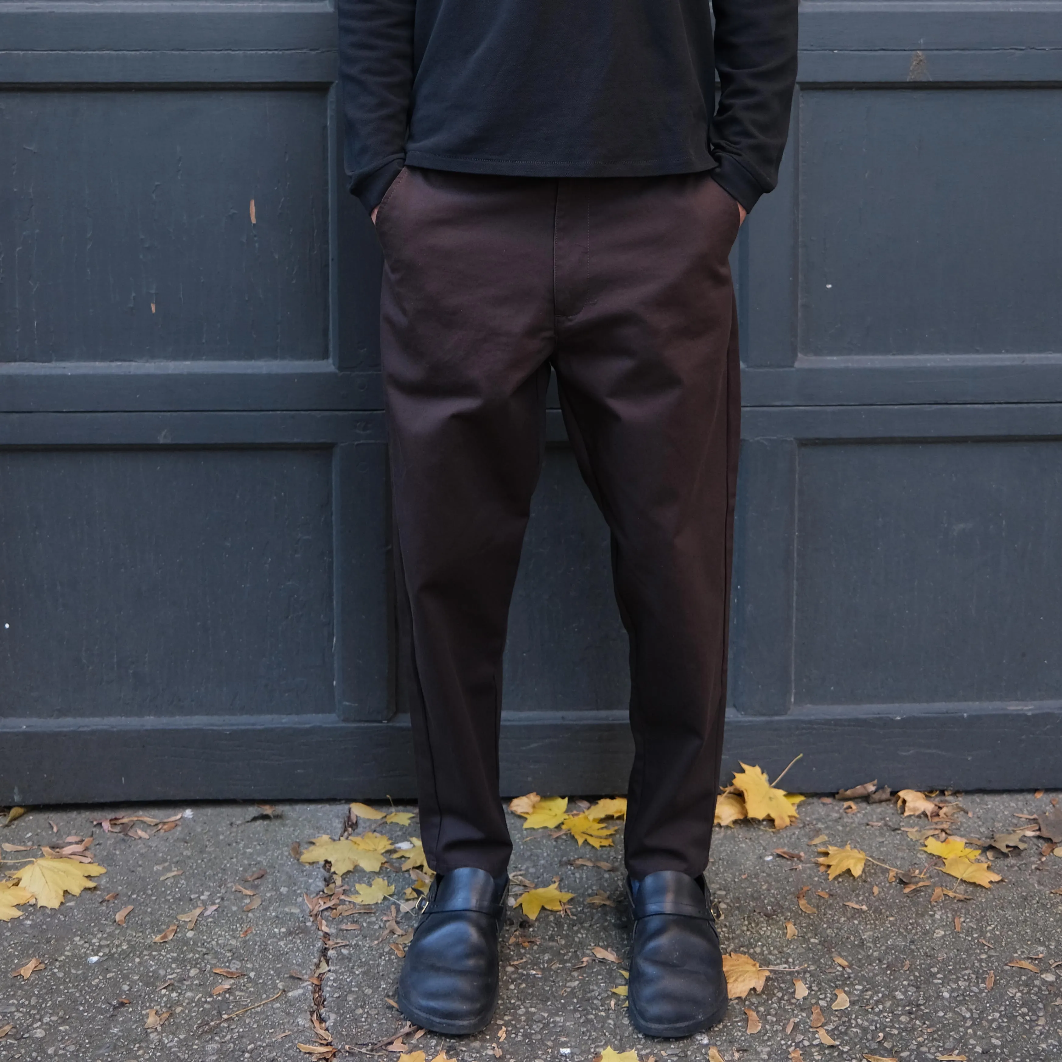 The Danver Pant, Brown Twill | LONG sold by Steven Alan