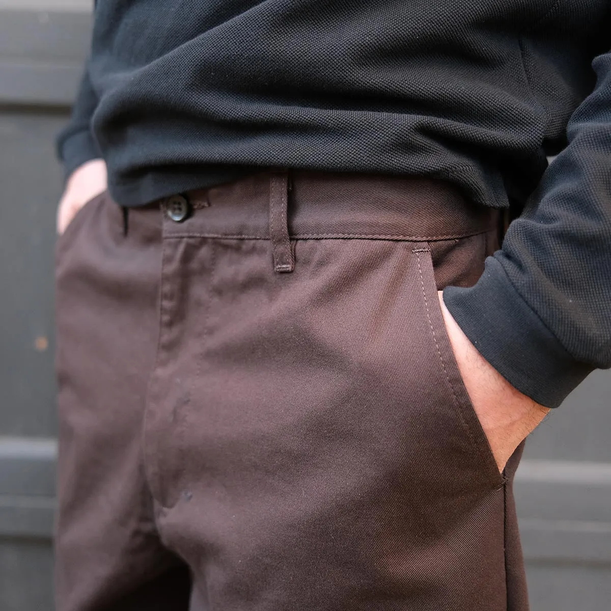 The Danver Pant, Brown Twill | LONG sold by Steven Alan product image thumbnail 3