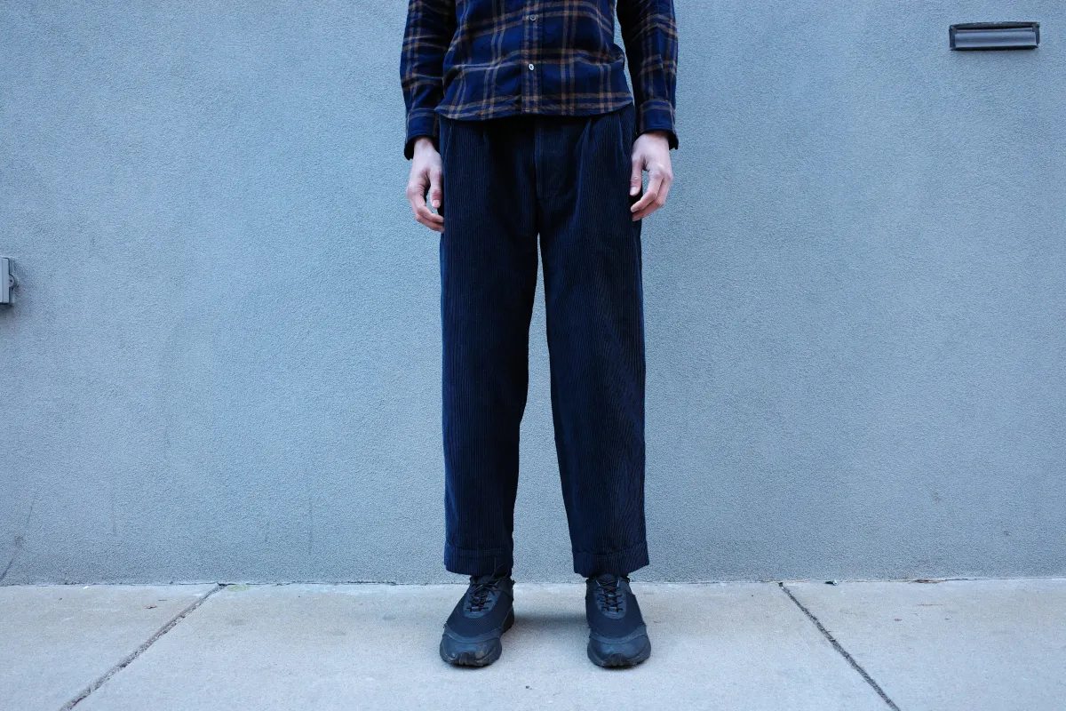 The Fund Pant, Navy Corduroy sold by Steven Alan