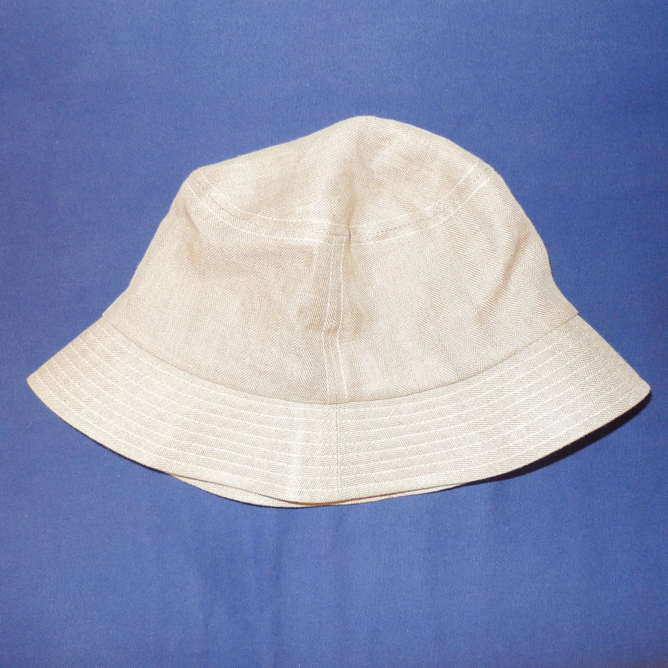 Linen Herringbone Bucket Hat sold by Steven Alan