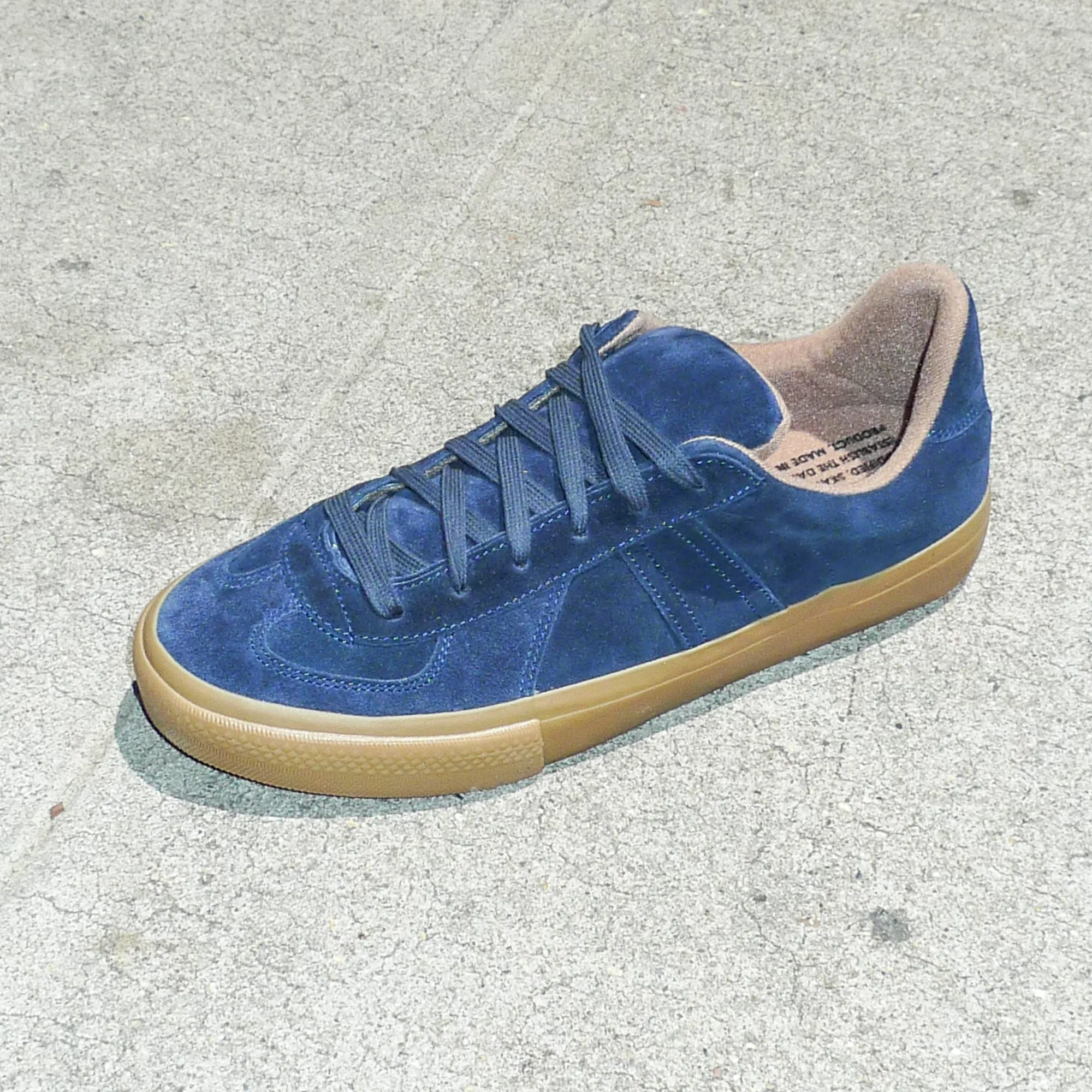 German Trainer Skateboarding, Navy sold by Steven Alan