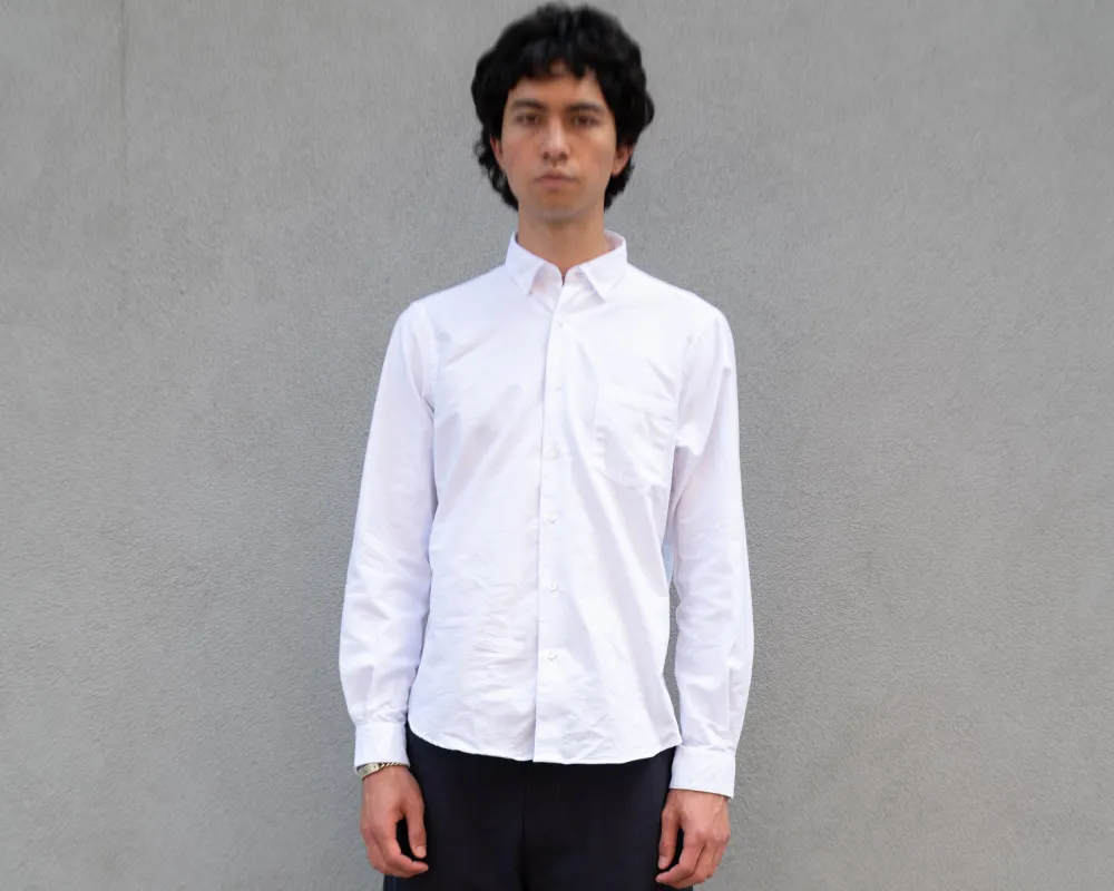 The Single Needle Shirt, White Coolmax made by Steven Alan