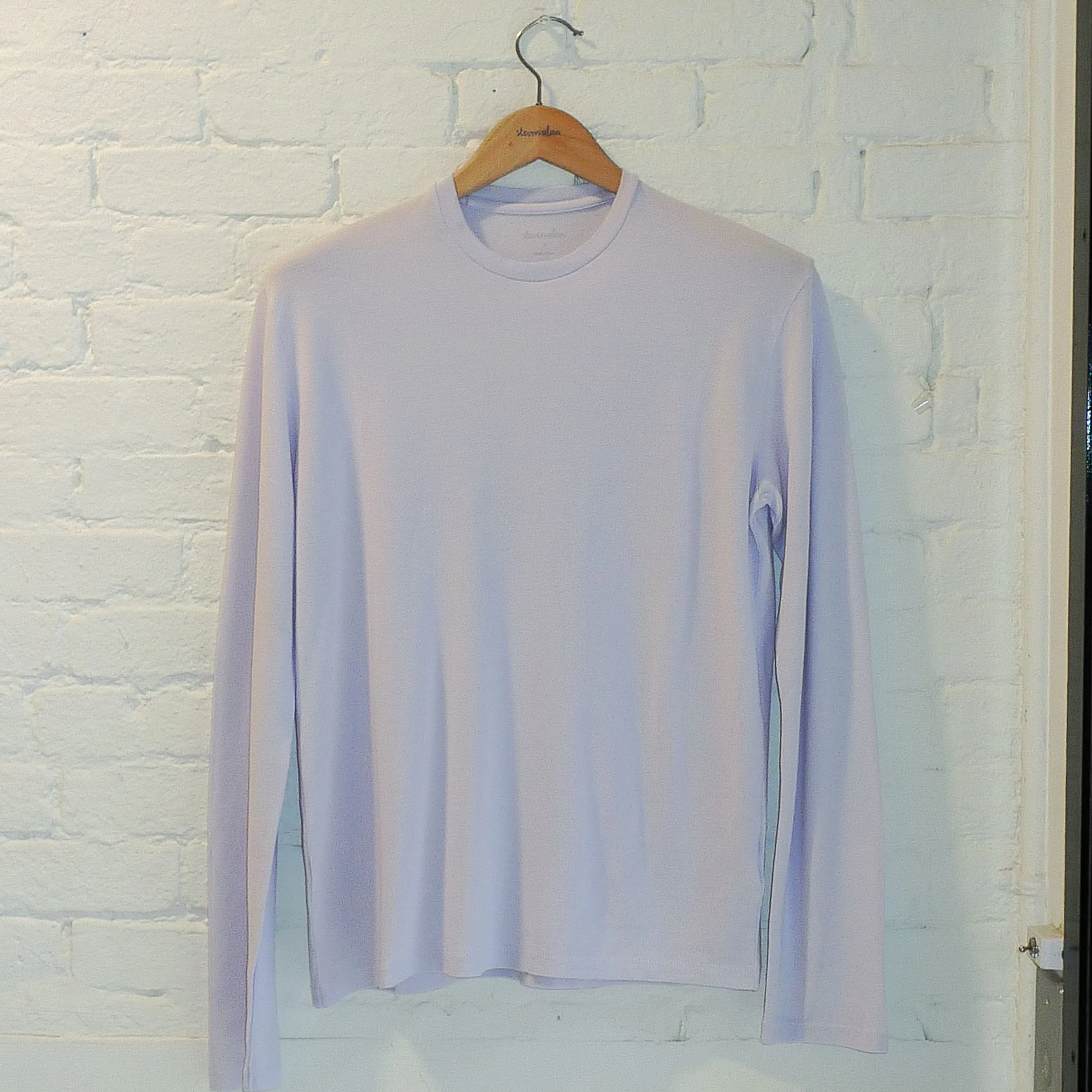 The Pique Long Sleeve, Ultra Pale Lavender sold by Steven Alan product image thumbnail 2