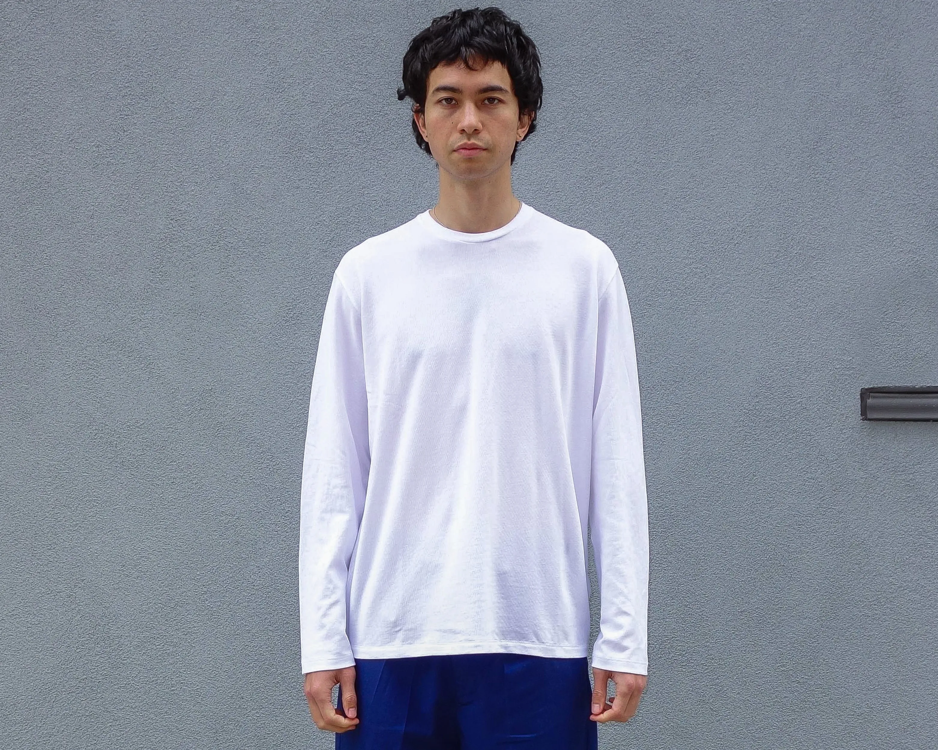 The Pique Long Sleeve, Ultra Pale Lavender sold by Steven Alan