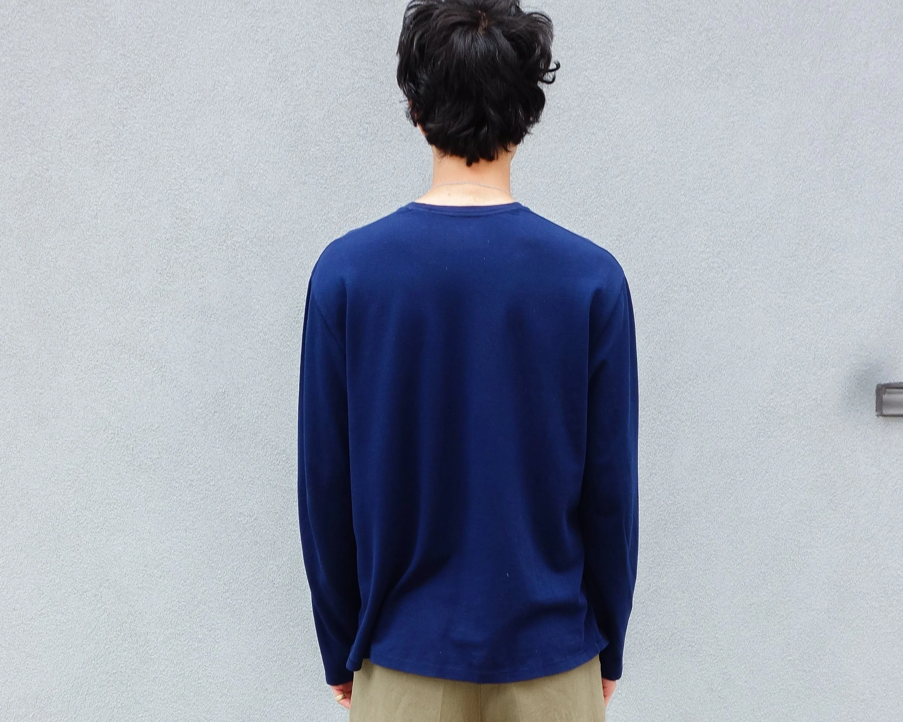 The Pique Long Sleeve, Navy sold by Steven Alan product image thumbnail 4