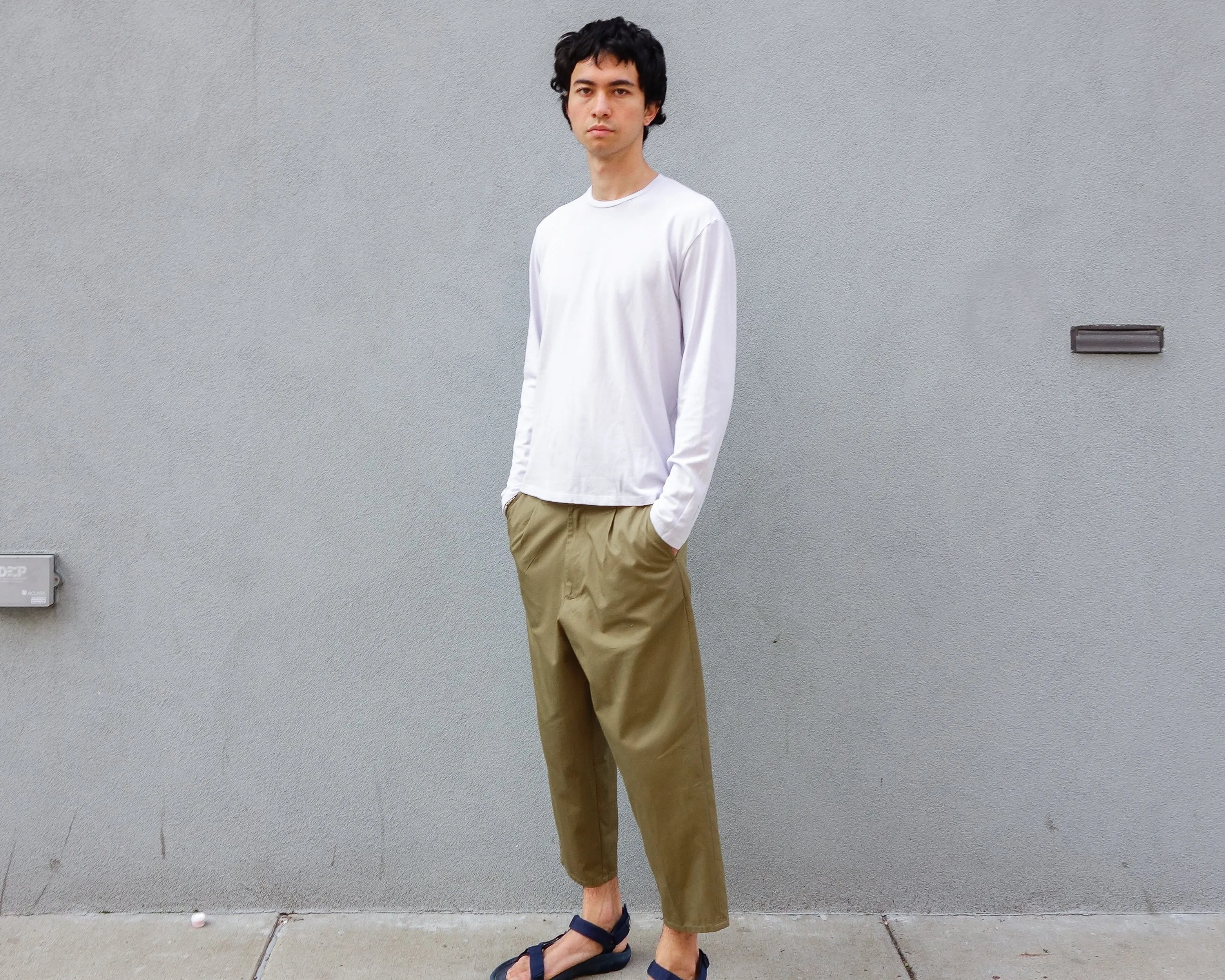 The Pique Long Sleeve, White sold by Steven Alan product image thumbnail 3