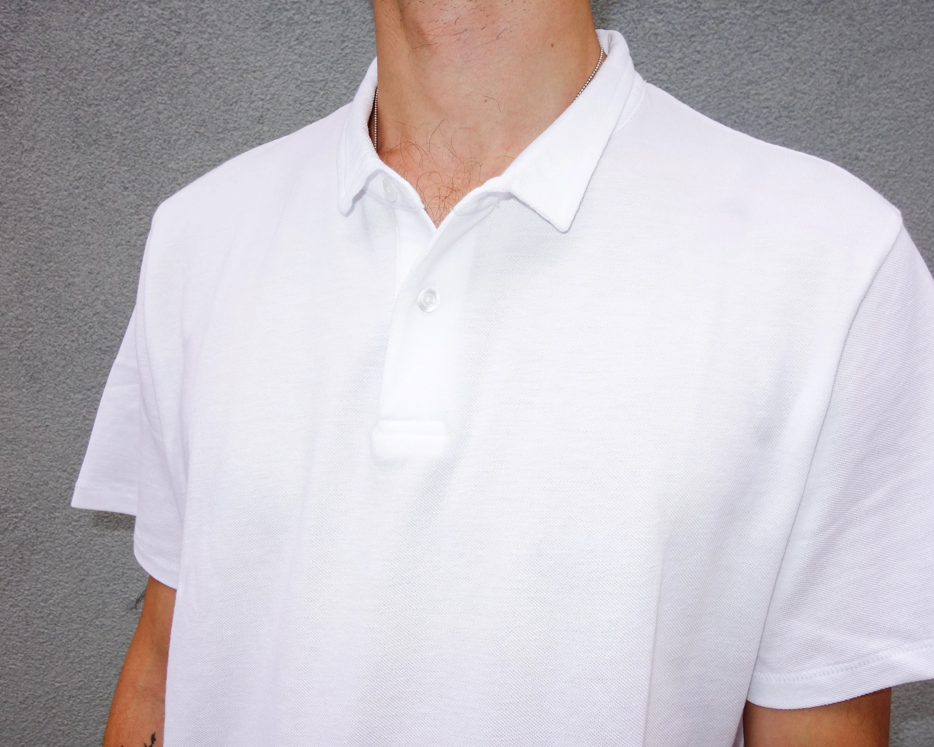 The Cropped Collar Polo, White sold by Steven Alan product image thumbnail 4