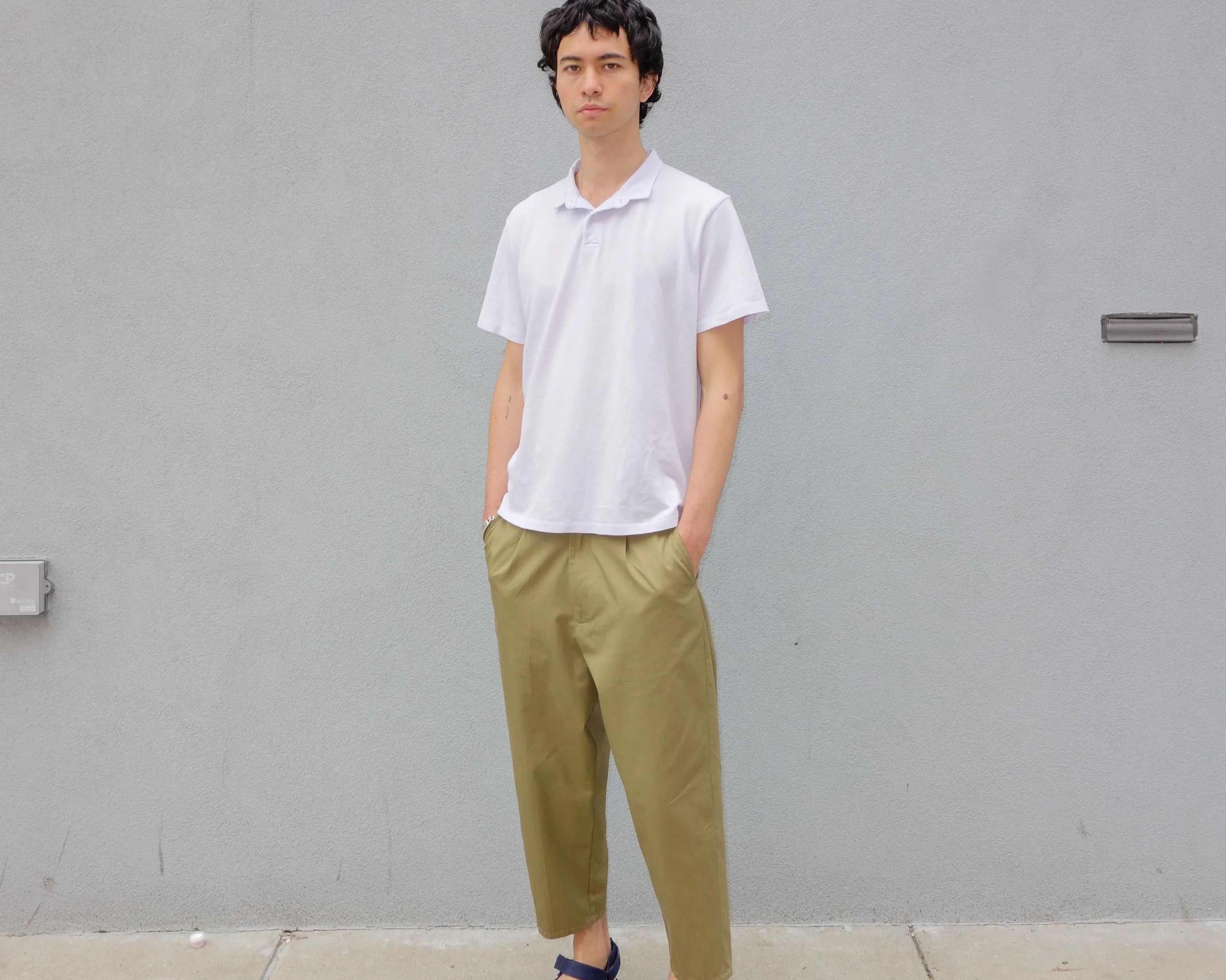 The Cropped Collar Polo, Ultra Pale Lavender sold by Steven Alan product image thumbnail 4