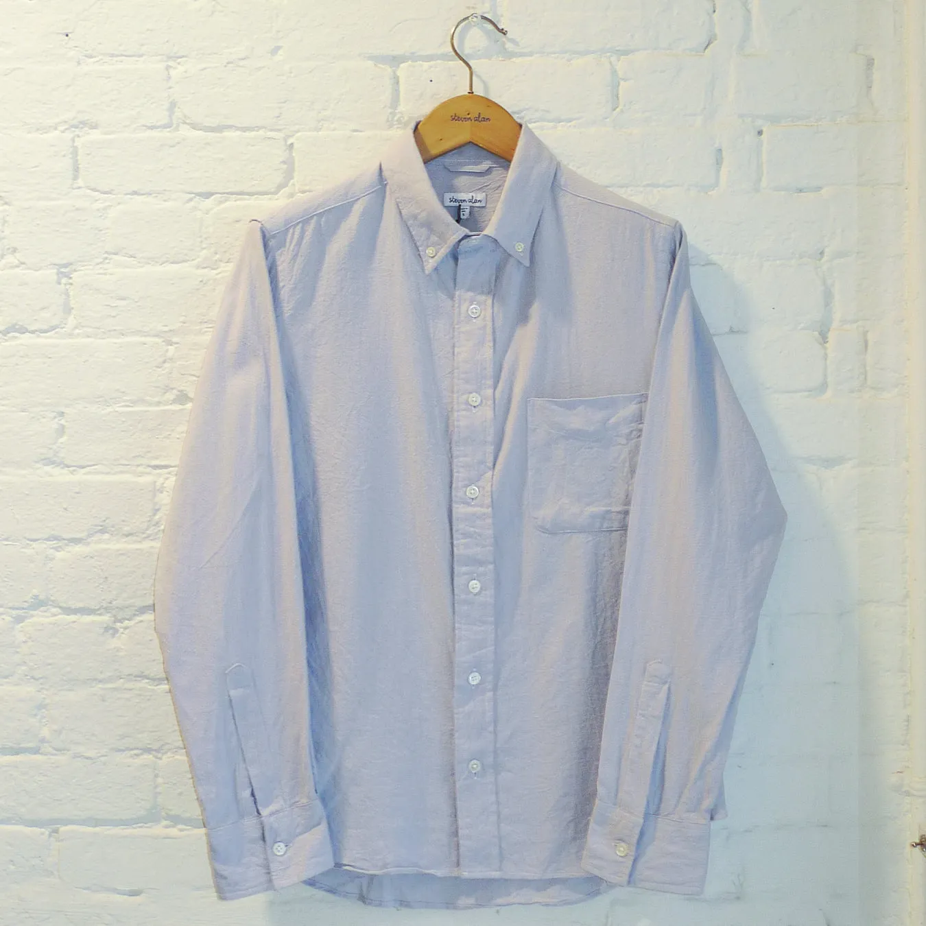 The Collegiate Shirt, Gray Dry Weave sold by Steven Alan product image thumbnail 2