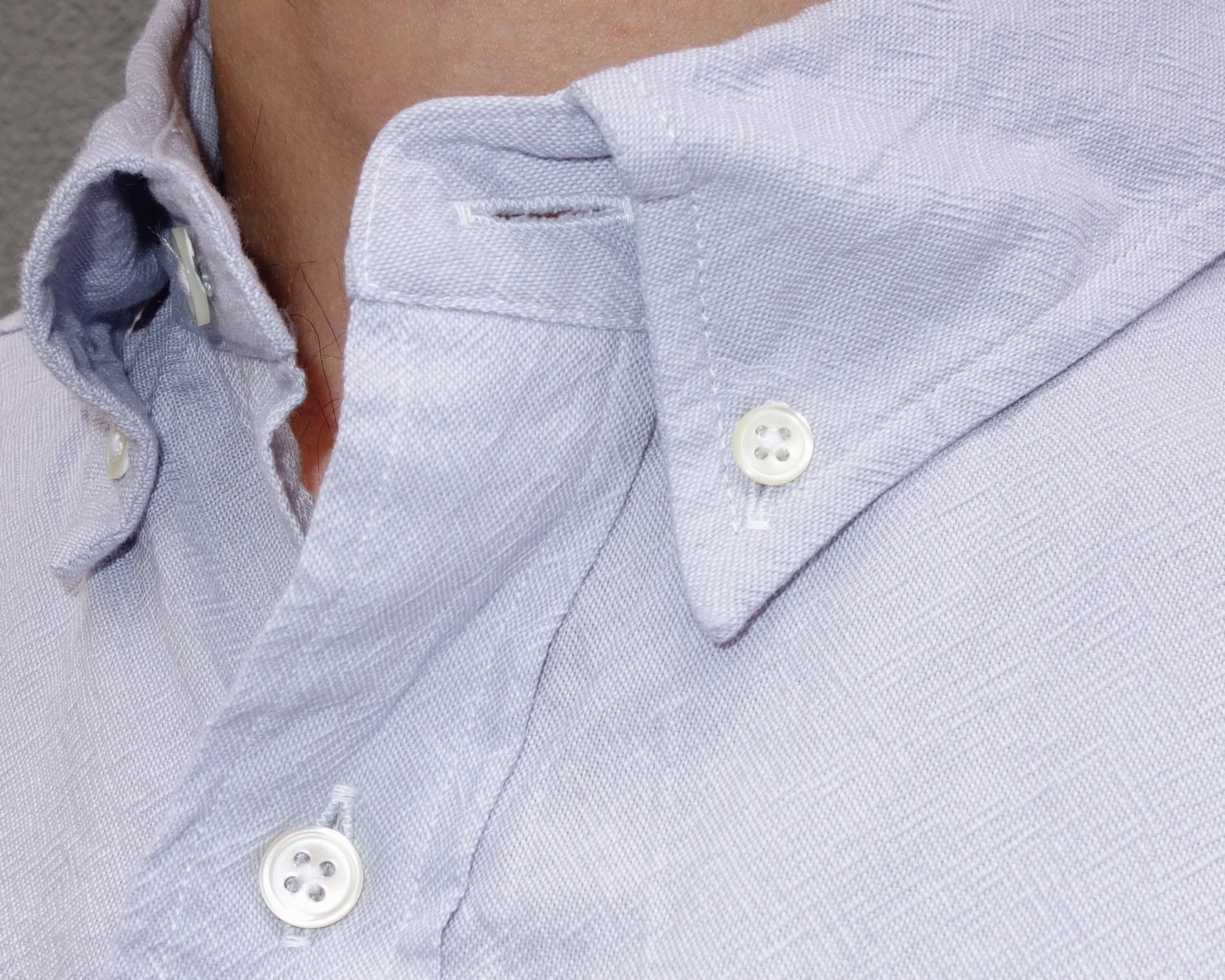 The Collegiate Shirt, Gray Dry Weave sold by Steven Alan product image thumbnail 3