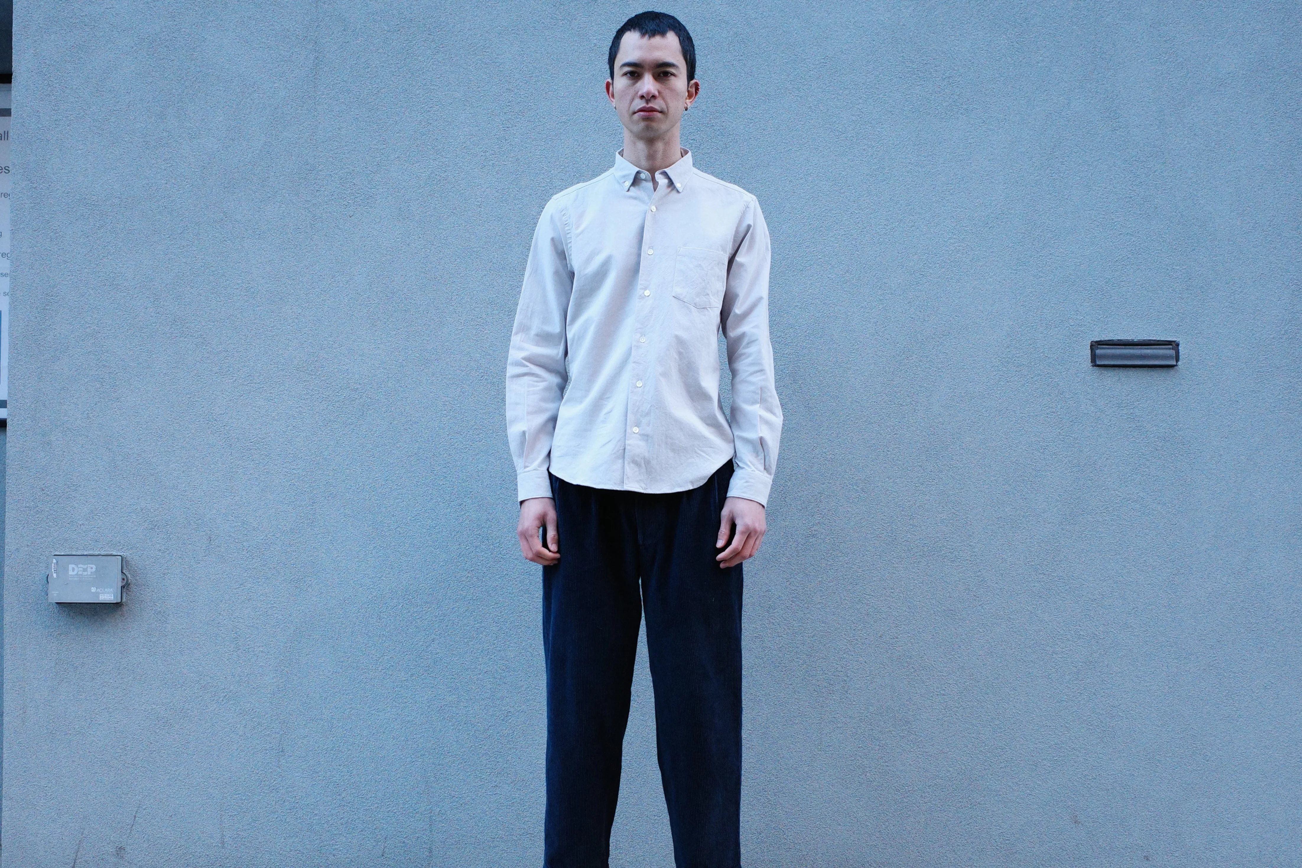 The Single Needle Shirt, Cream sold by Steven Alan product image thumbnail 5