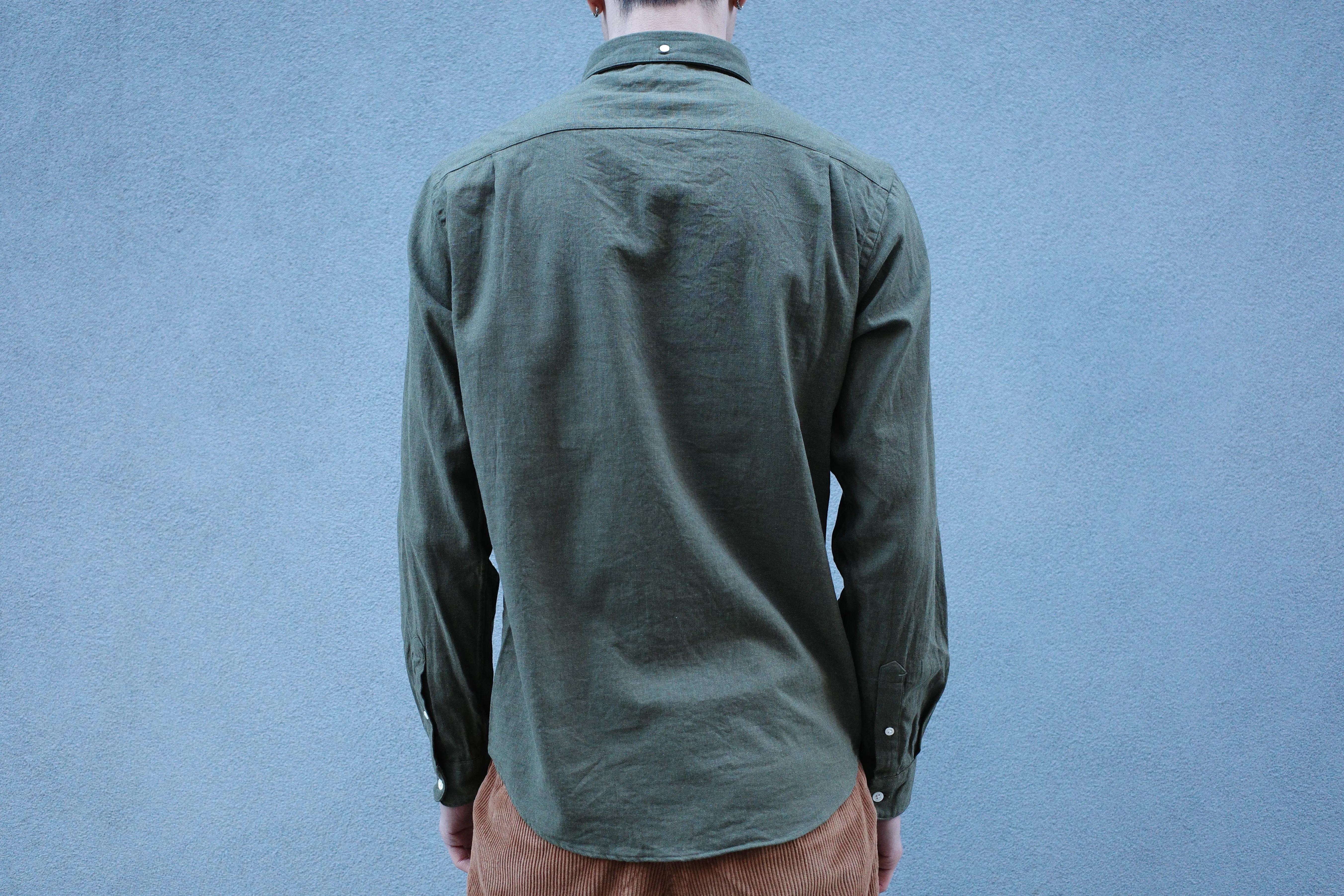 The Single Needle Shirt, Military Green sold by Steven Alan product image thumbnail 4