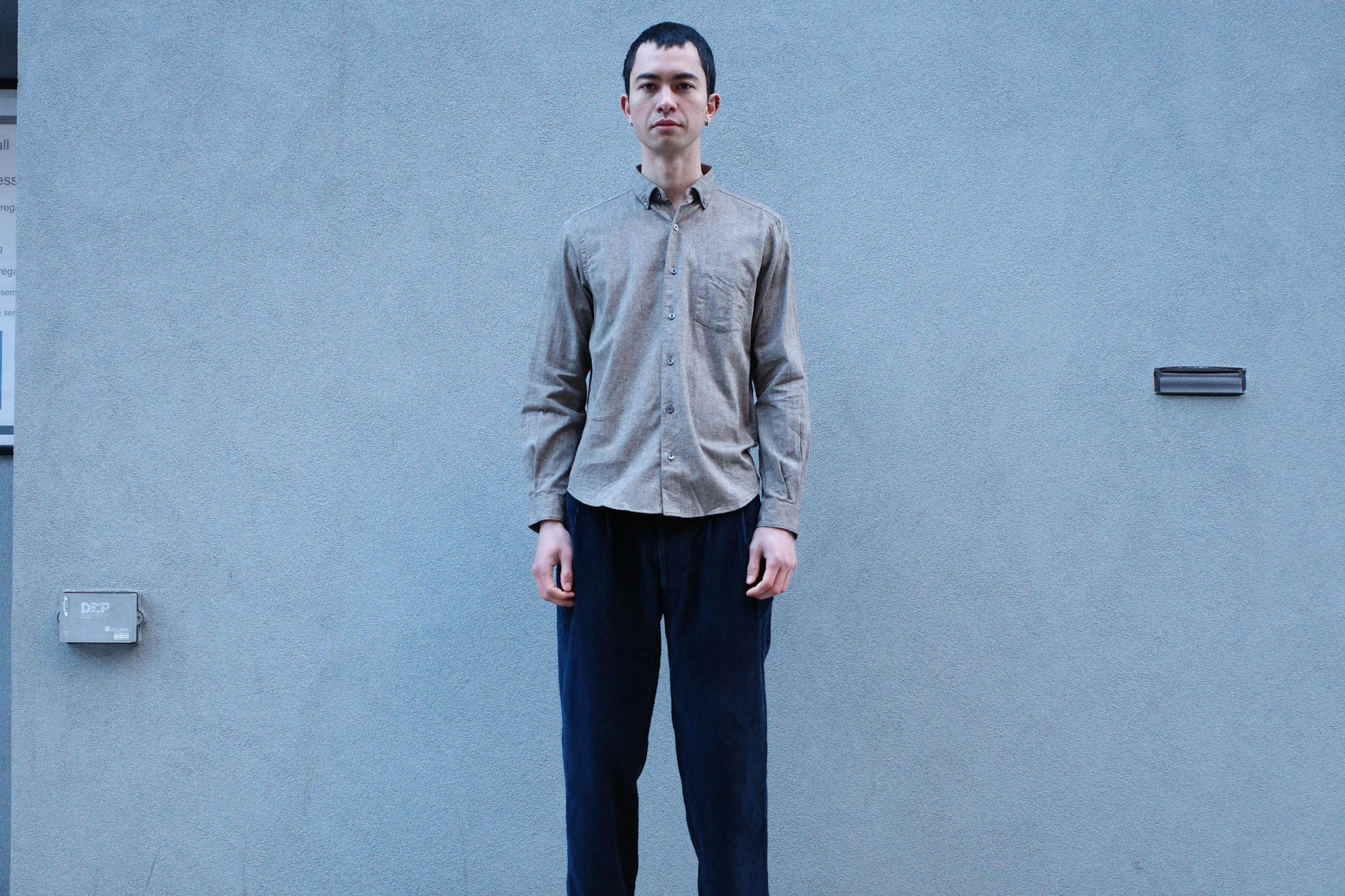 The Single Needle Shirt, Chocolate Herringbone sold by Steven Alan product image thumbnail 5