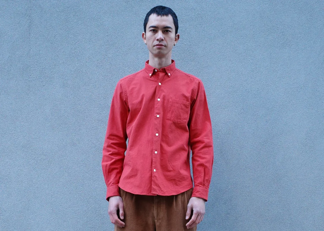 The Single Needle Shirt, Brick sold by Steven Alan