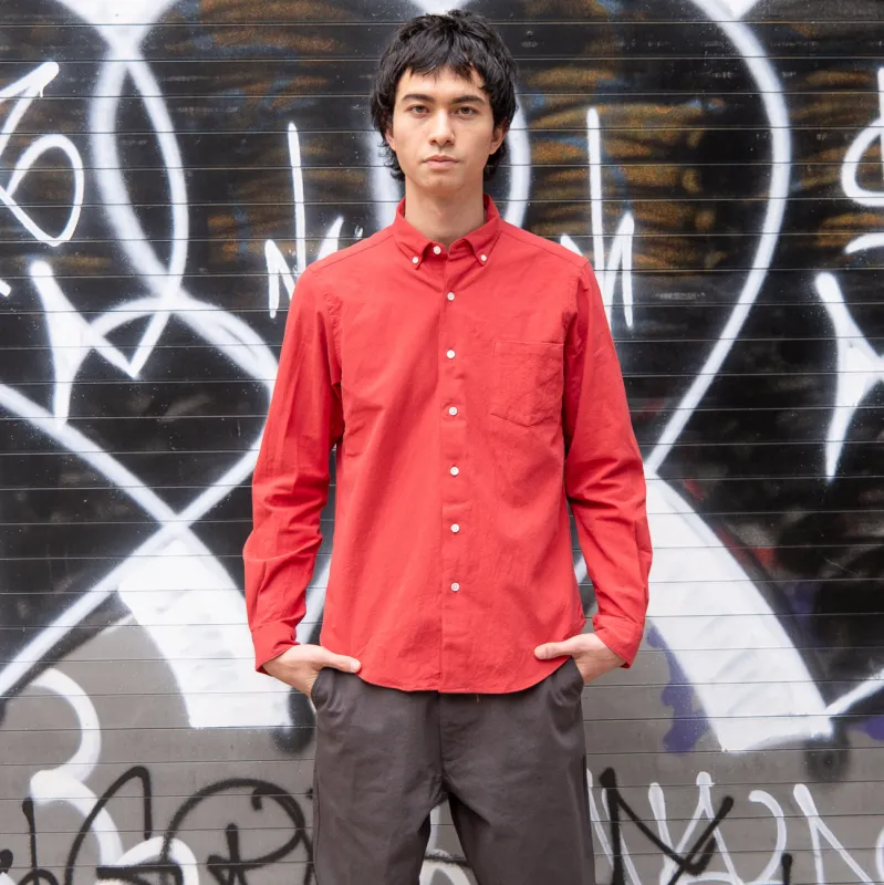 The Single Needle Shirt, Paprika sold by Steven Alan