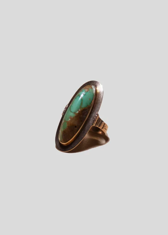 Vintage Ring with Matrix Turquoise sold by Steven Alan