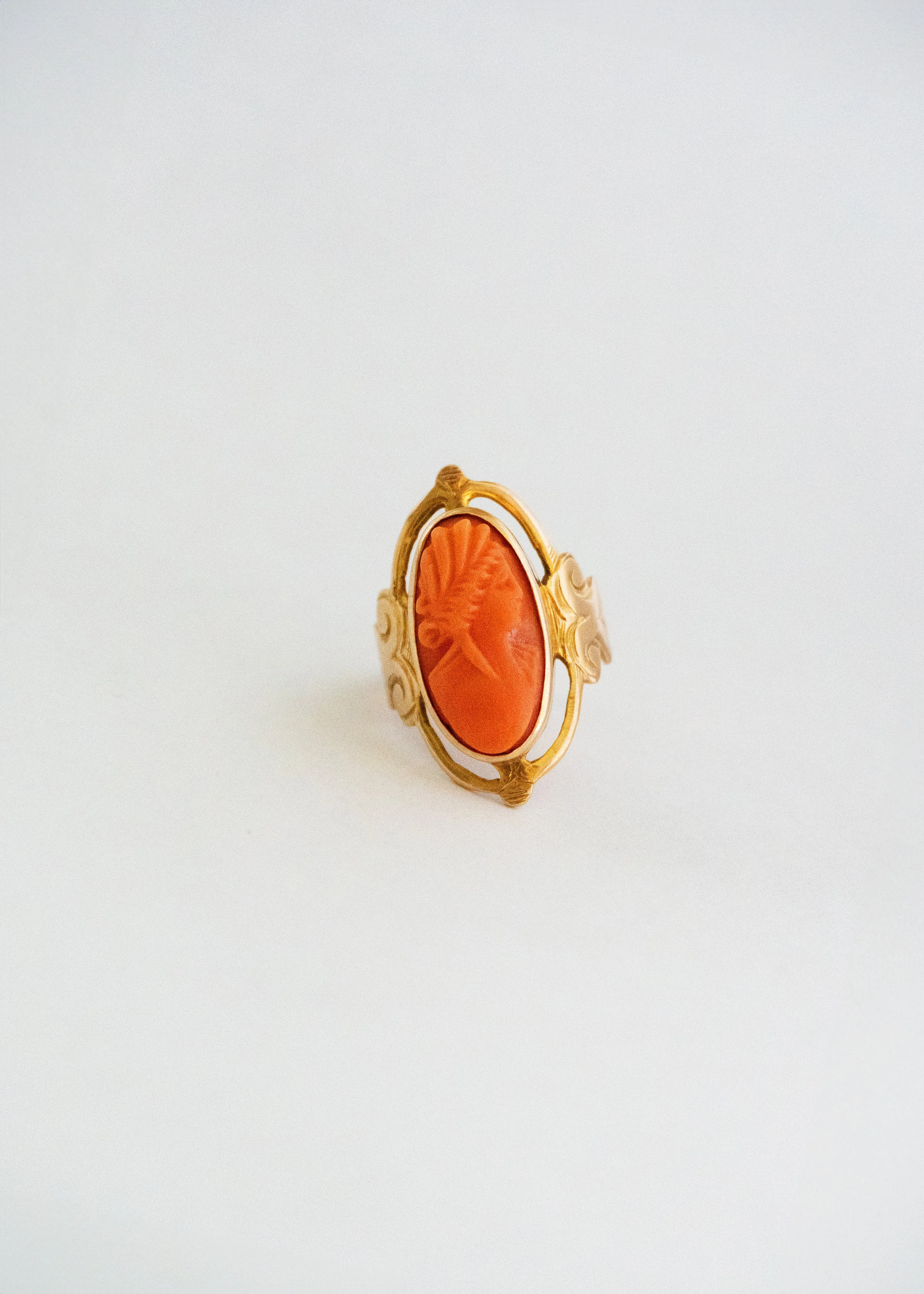 Vintage Carved Woman Ring sold by Steven Alan