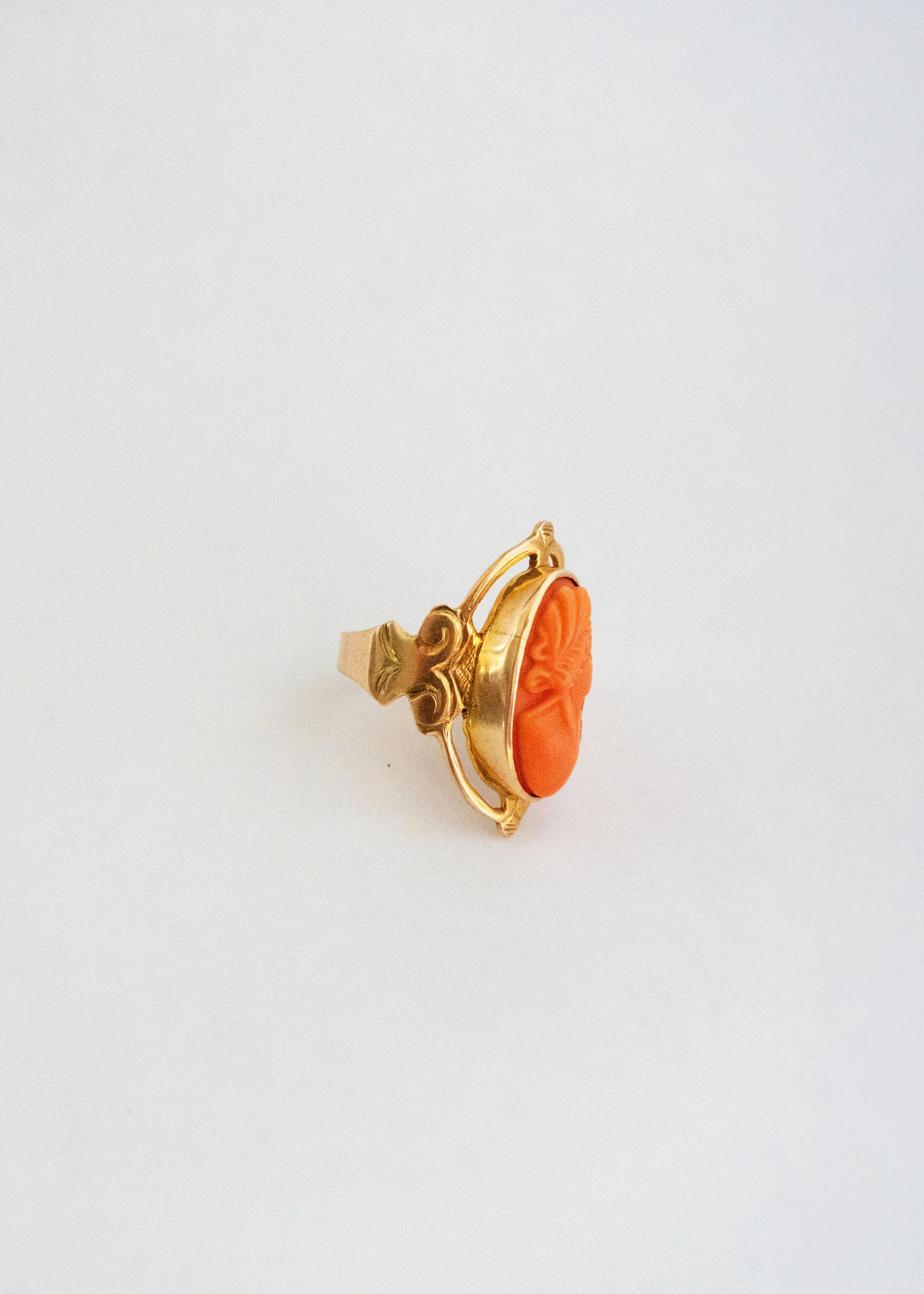 Vintage Carved Woman Ring sold by Steven Alan product image thumbnail 2