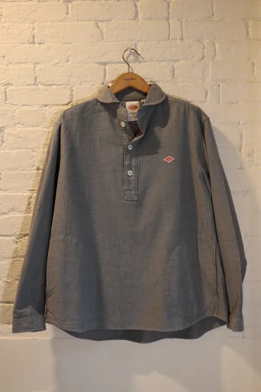 Round Collar Shirt, Flannel Grey sold by Steven Alan