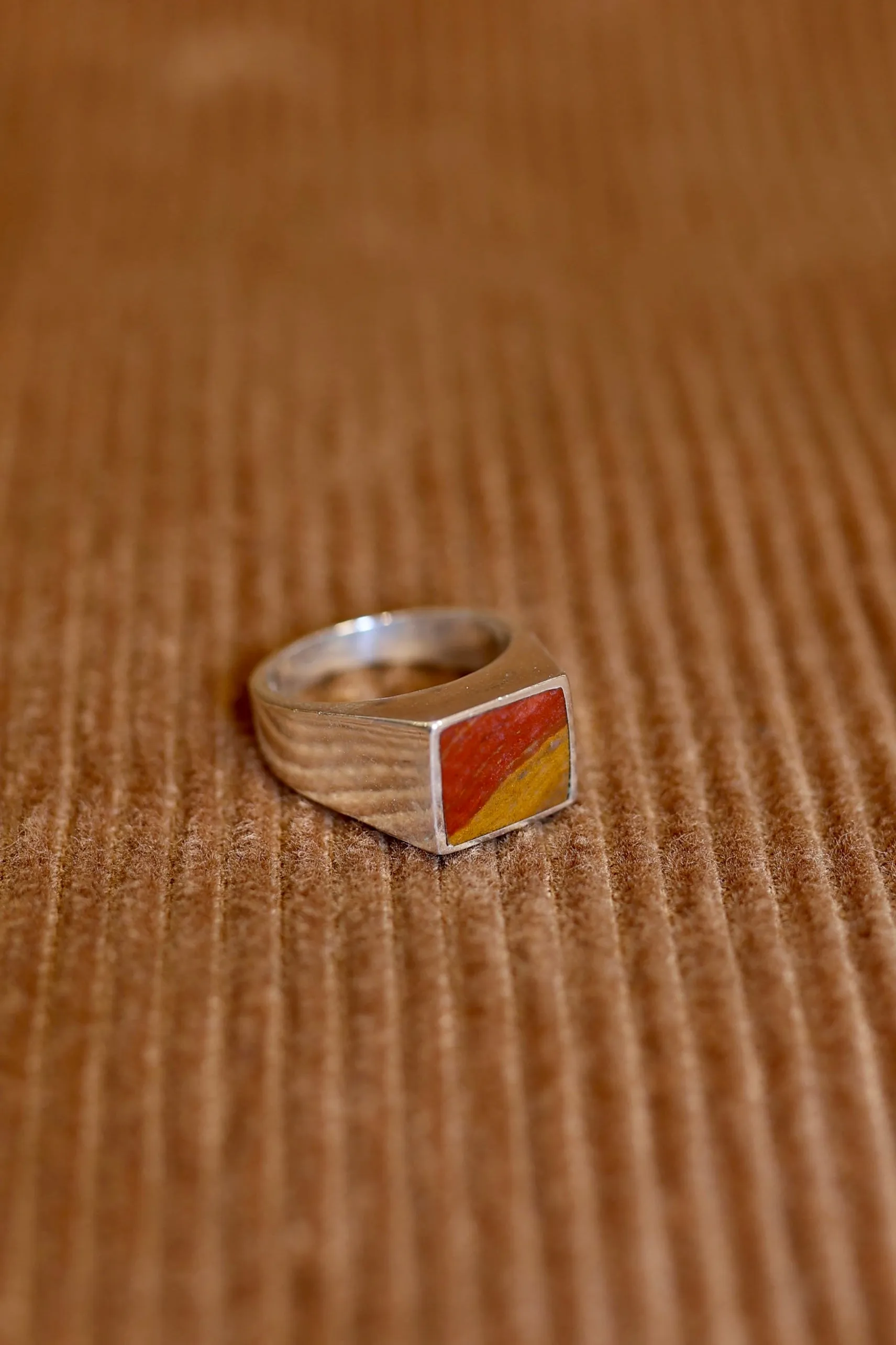 Silver and Two-Tone Jasper Ring sold by Steven Alan product image thumbnail 2