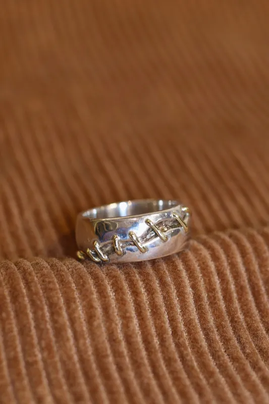 Silver and Gold vintage ring sold by Steven Alan