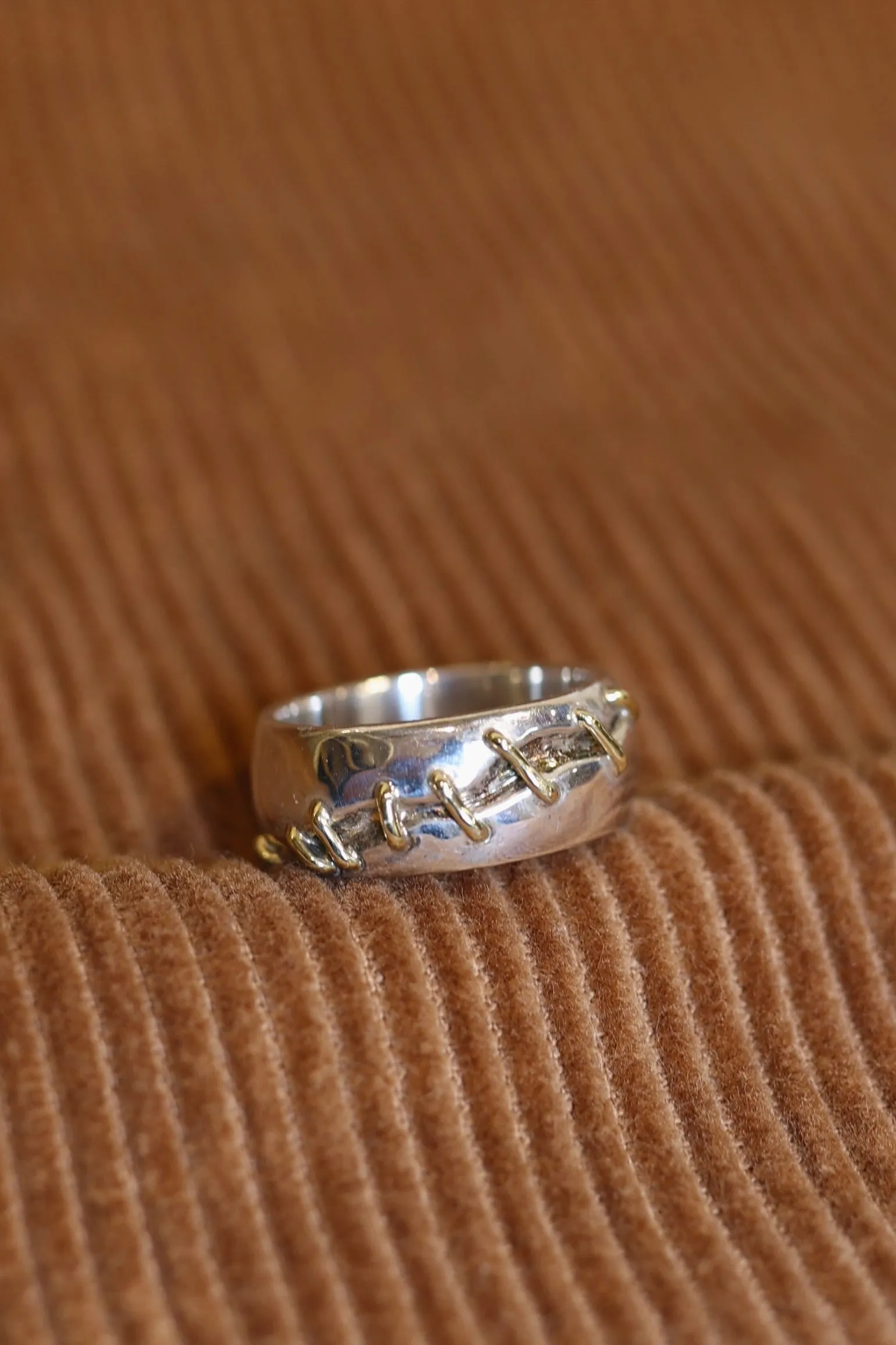 Silver and Gold vintage ring sold by Steven Alan