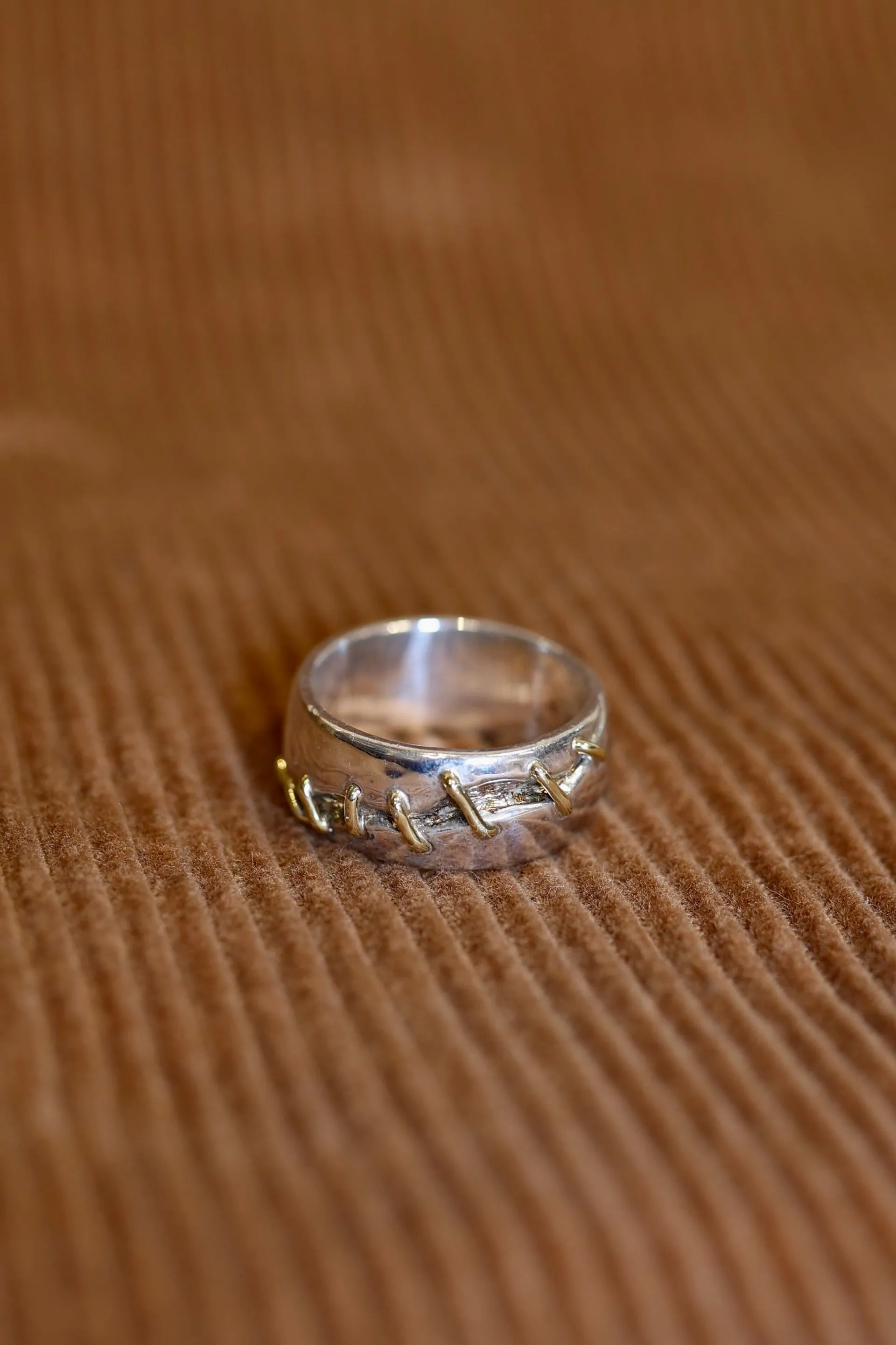 Silver and Gold vintage ring sold by Steven Alan product image thumbnail 2