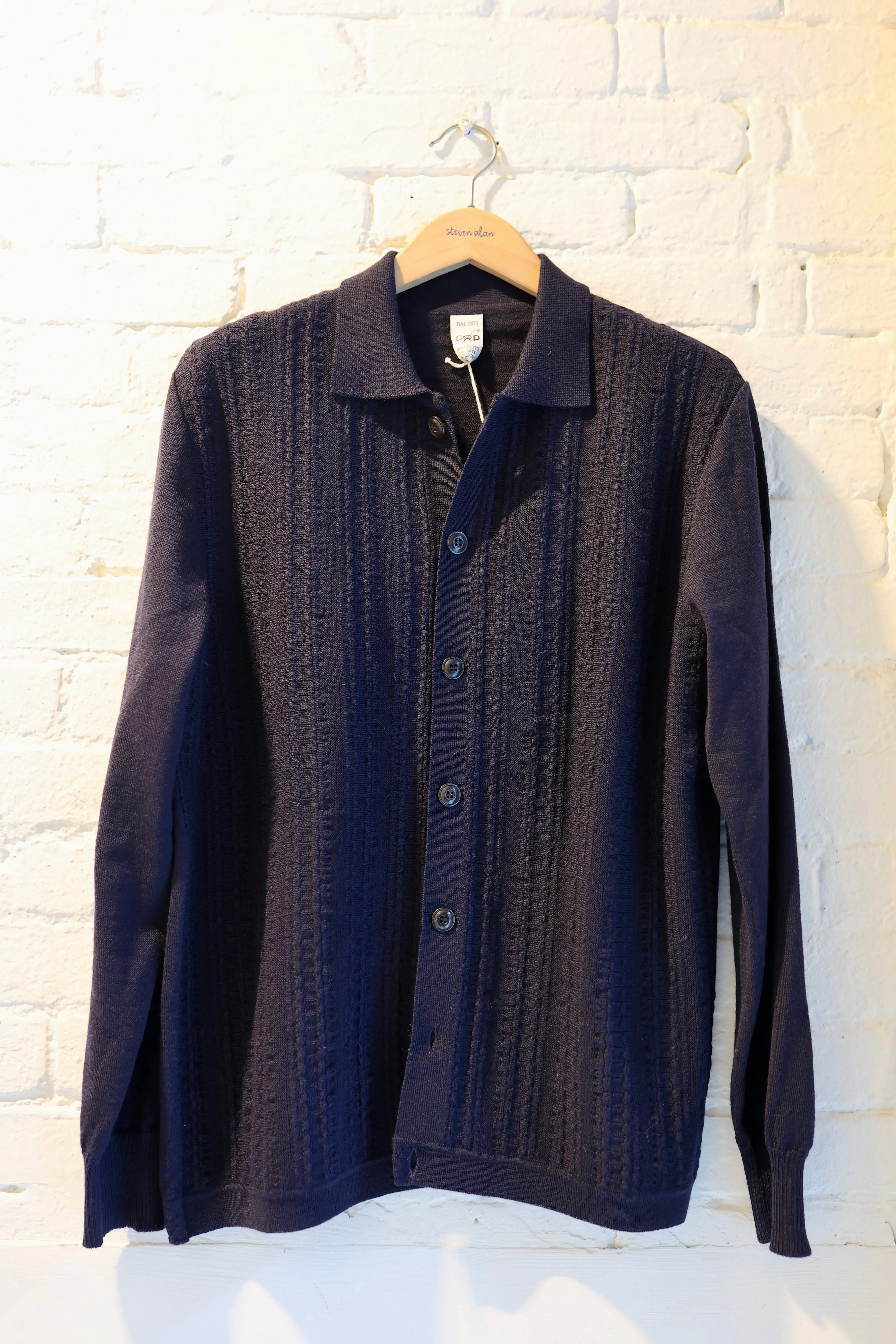 GRP J5 Open Polo, Blue sold by Steven Alan