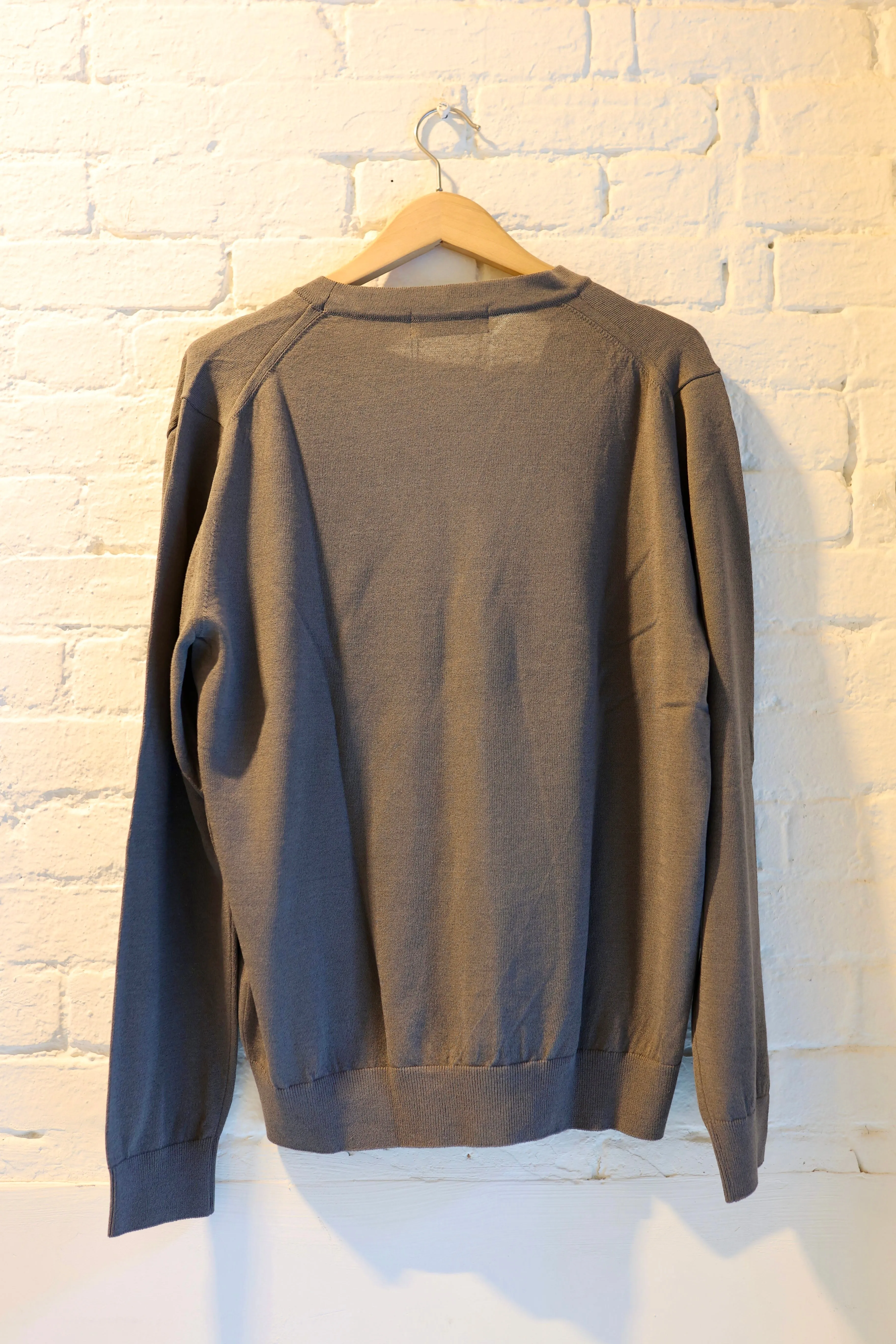Ice Cotton Cardigan, Charcoal sold by Steven Alan product image thumbnail 2