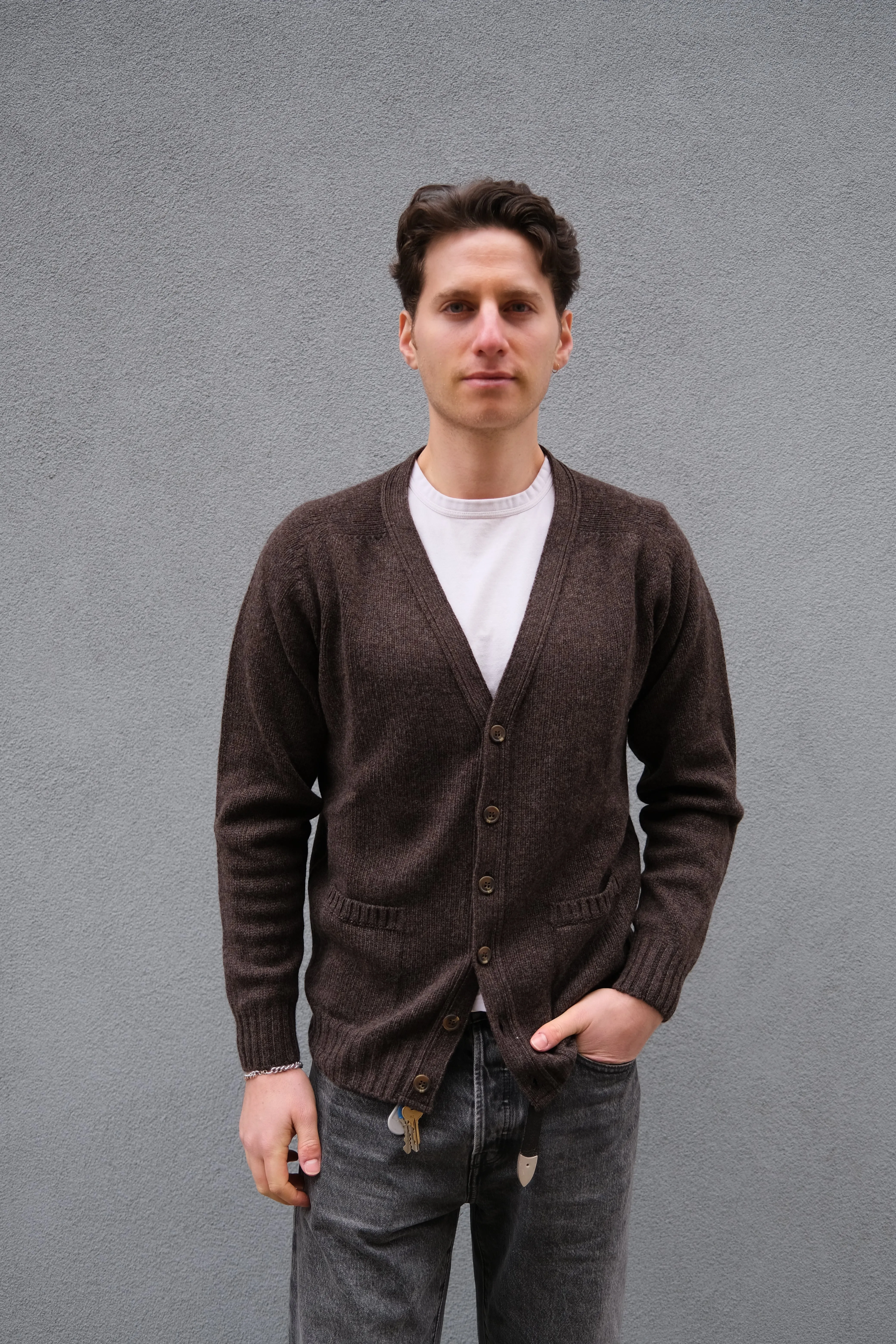 Saddle Shoulder V Cardigan sold by Steven Alan