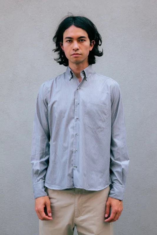 The Single Needle Shirt, Granite Stripe made by Steven Alan