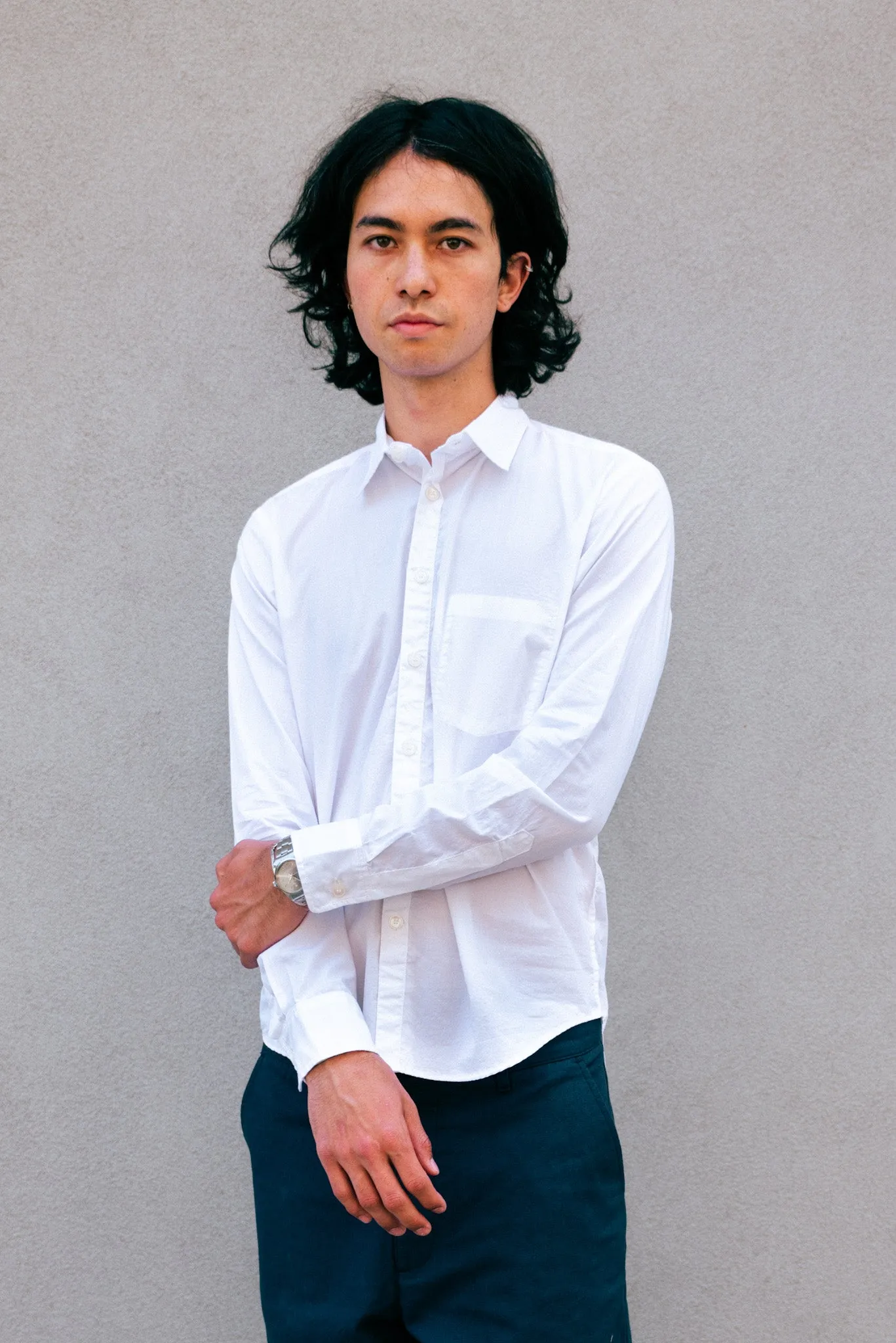 The Reverse Seam Shirt, Quartz sold by Steven Alan
