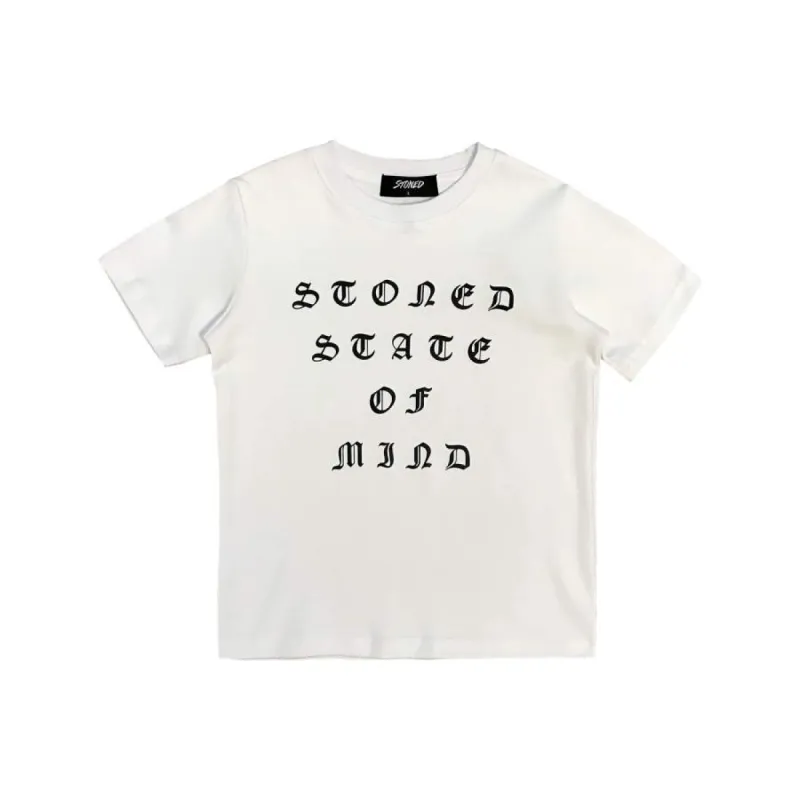 JUNIOR STATE OF MIND TSHIRT WHITE sold by Stone & Co.
