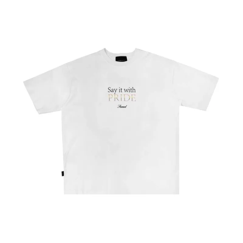 [PRE-ORDER] BE-WOKE: "SAY IT" OVERSIZED T-SHIRT WHITE made by Stone & Co.
