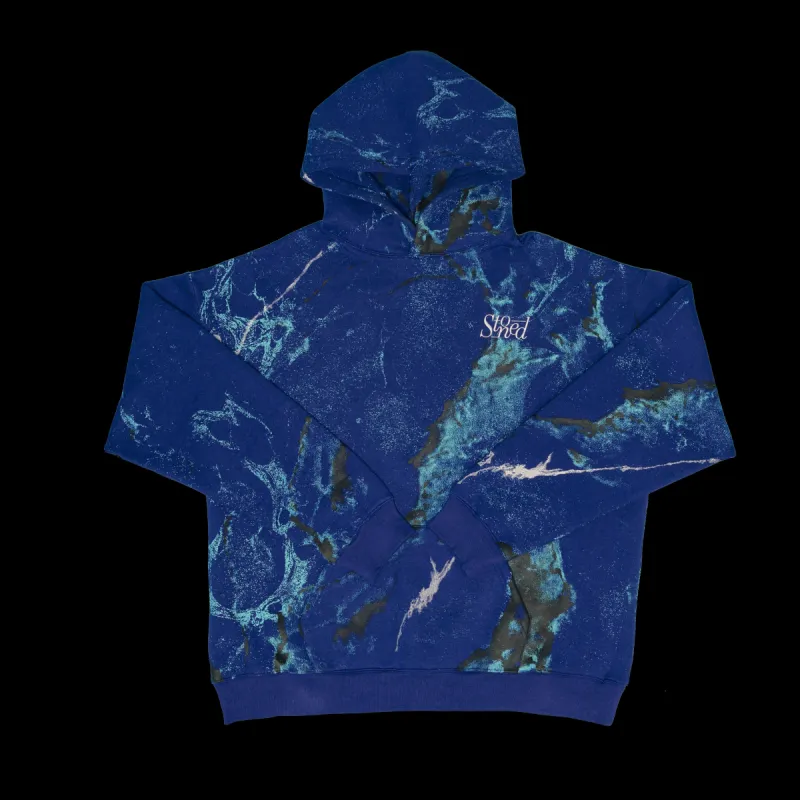 Stoned Blessed : Marble Hoodie Blue sold by Stone & Co.