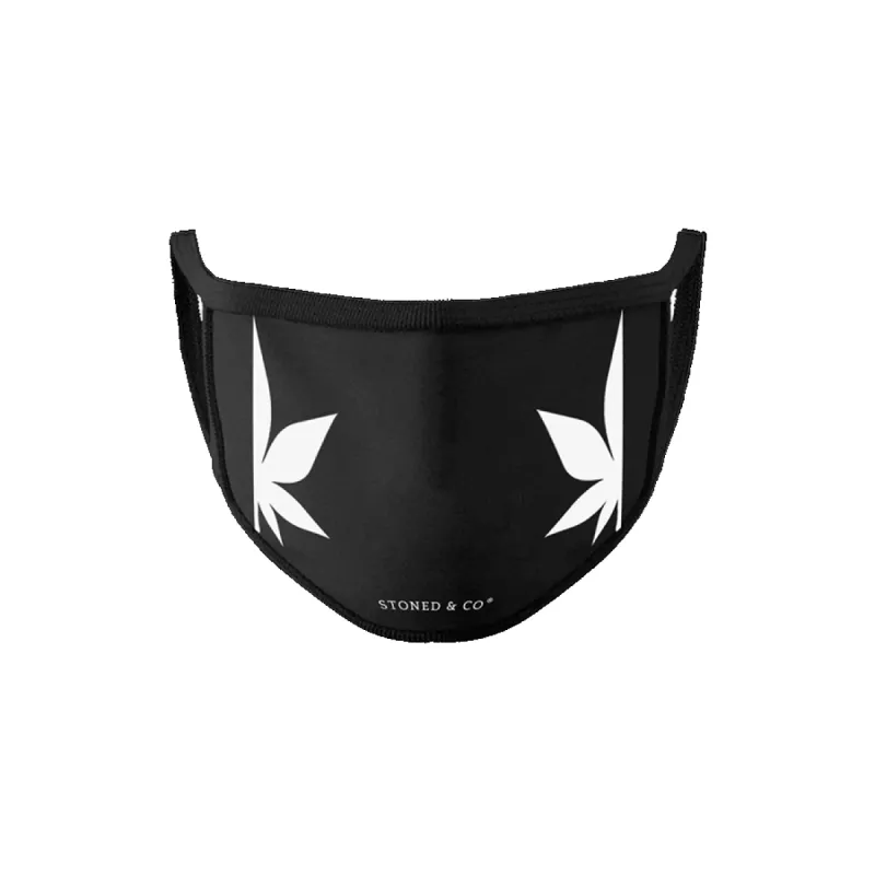 JAPANESE MAPLE LEAF FACE MASK BLACK sold by Stone & Co.
