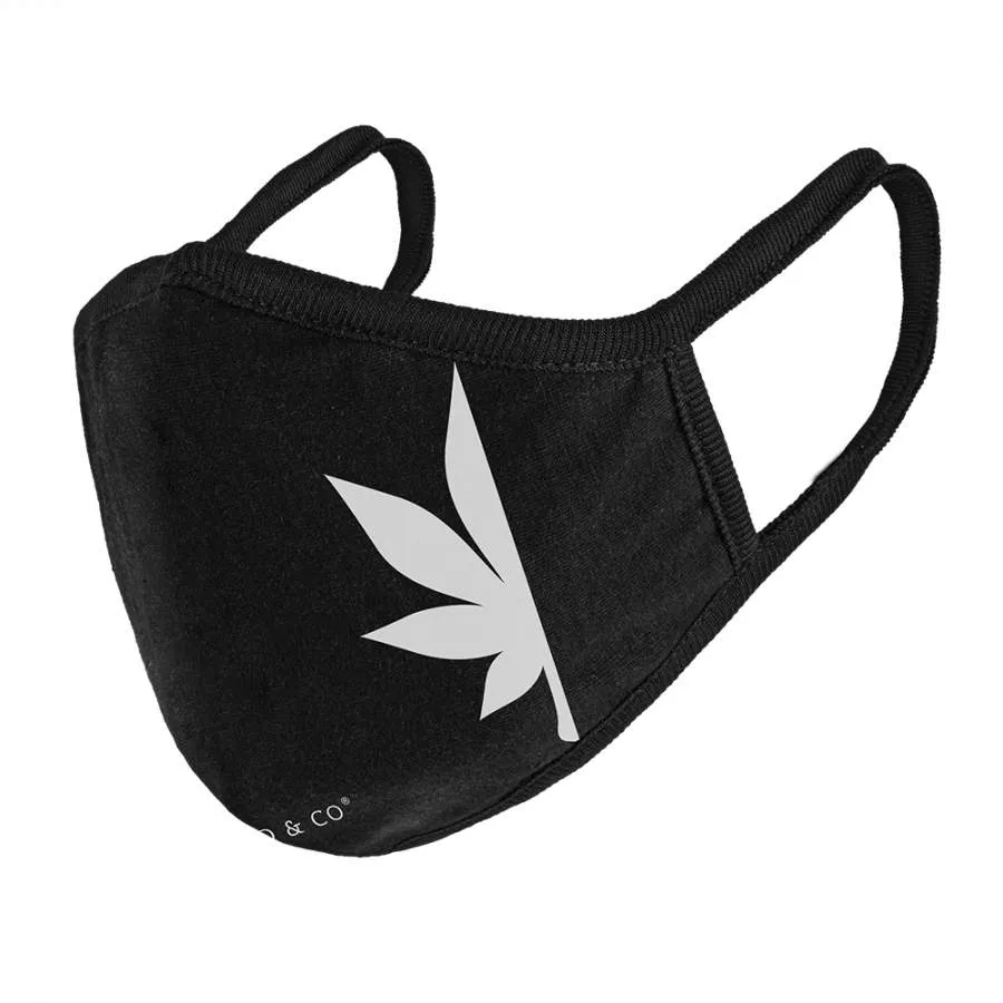 JAPANESE MAPLE LEAF FACE MASK BLACK sold by Stone & Co. product image thumbnail 2
