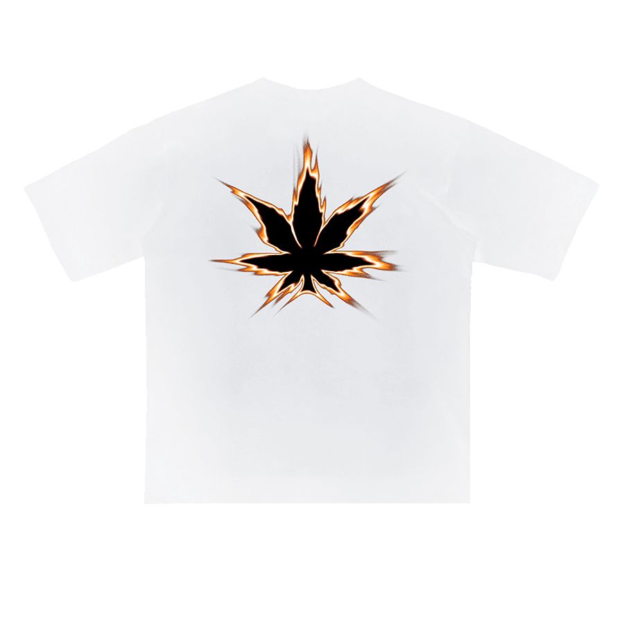 Stoned Voice : Flame Tee White sold by Stone & Co. product image thumbnail 2