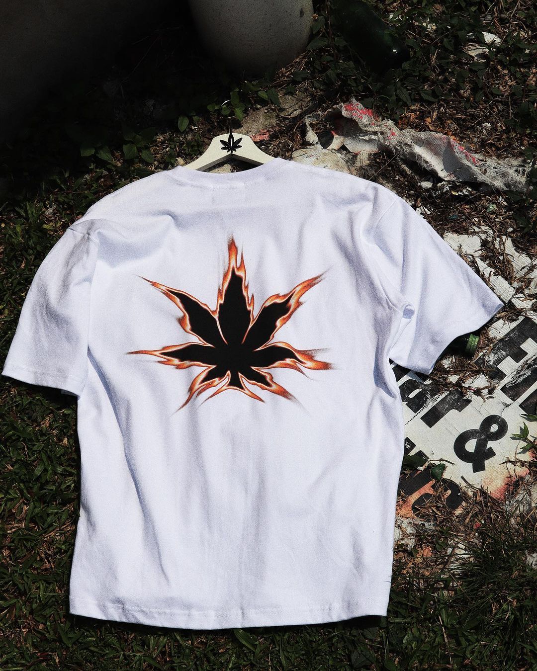Stoned Voice : Flame Tee White sold by Stone & Co. product image thumbnail 4